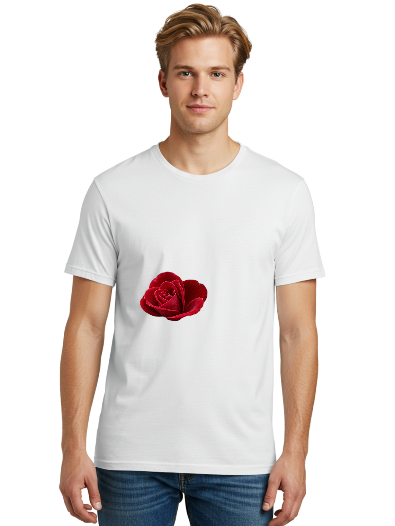 Red-Rose Men'S Graphic Tee, 100% Cotton, Comfortable Casual Summer Wear, Machine Washable, Vintage Camera, Old Camera, Antique Camera, Black Camera, Classic Photography, Photography Equipment, Nostalgic Device, Film Camera, Camera Art Bah021