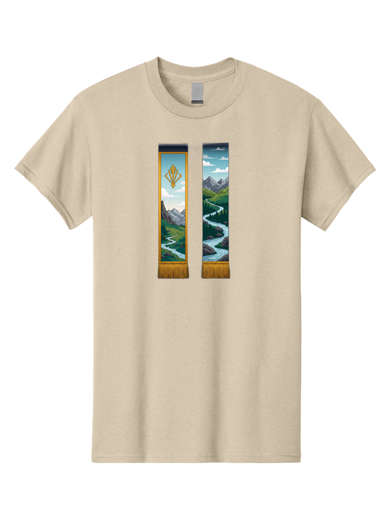 River-Landscape-Banners Men'S Graphic Tee, 100% Cotton, Comfortable Casual Summer Wear, Machine Washable, Vintage Camera, Old Camera, Antique Camera, Black Camera, Classic Photography, Photography Equipment, Nostalgic Device, Film Camera, Bah026