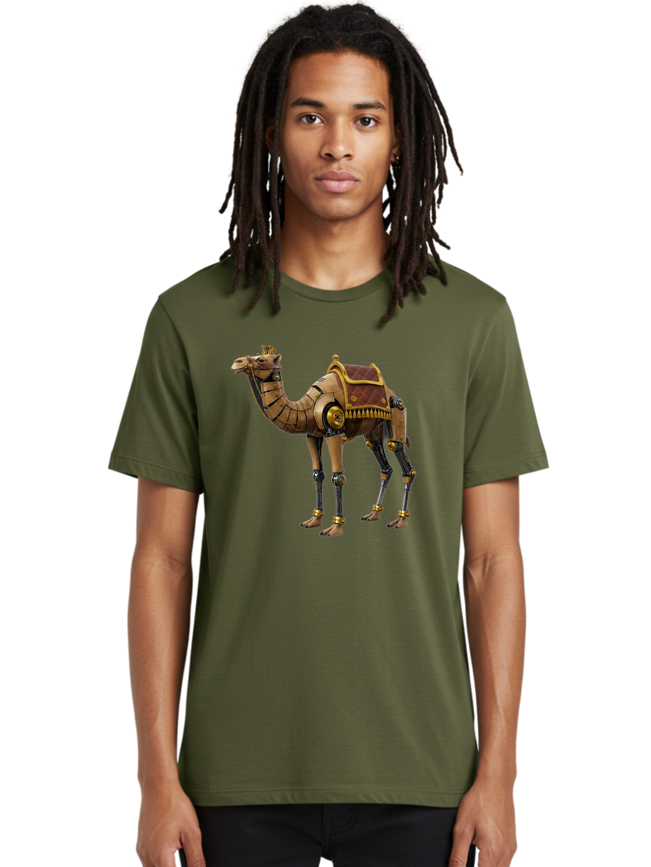 Robo-Camel Men'S Graphic Tee, 100% Cotton, Comfortable Casual Summer Wear, Machine Washable, Vintage Camera, Old Camera, Antique Camera, Black Camera, Classic Photography, Photography Equipment, Nostalgic Device, Film Camera, Camera Art Bah029