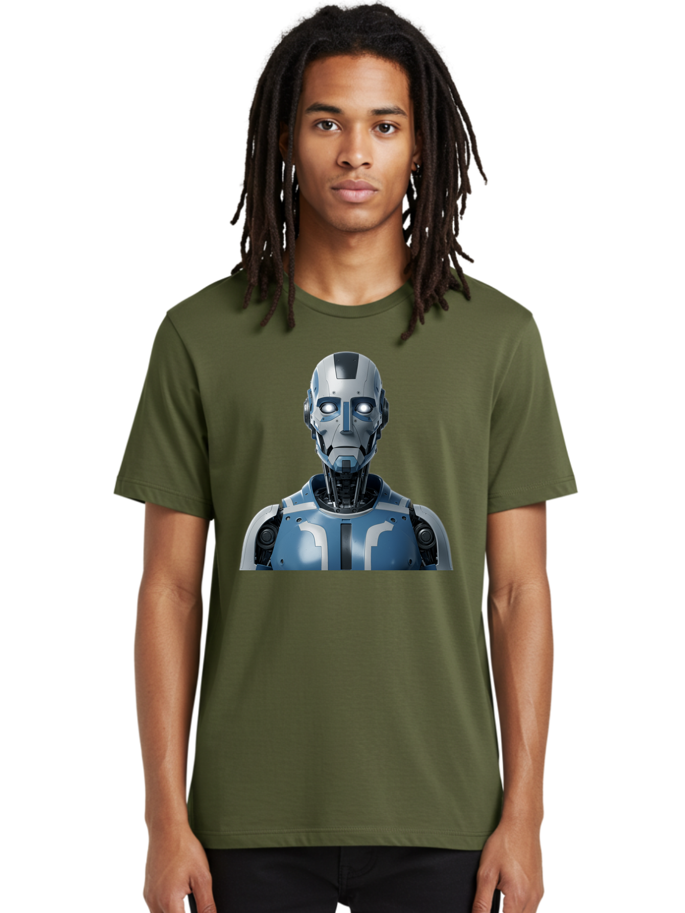 Robot-Bust Men'S Graphic Tee, 100% Cotton, Comfortable Casual Summer Wear, Machine Washable, Vintage Camera, Old Camera, Antique Camera, Black Camera, Classic Photography, Photography Equipment, Nostalgic Device, Film Camera, Camera Art Bah030