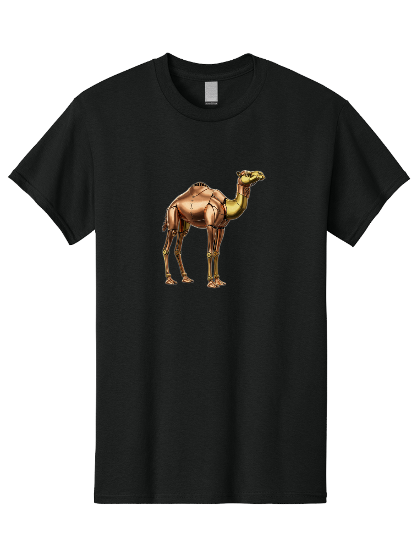 Robot-Camel Men'S Graphic Tee, 100% Cotton, Comfortable Casual Summer Wear, Machine Washable, Vintage Camera, Old Camera, Antique Camera, Black Camera, Classic Photography, Photography Equipment, Nostalgic Device, Film Camera, Camera Art Bah031