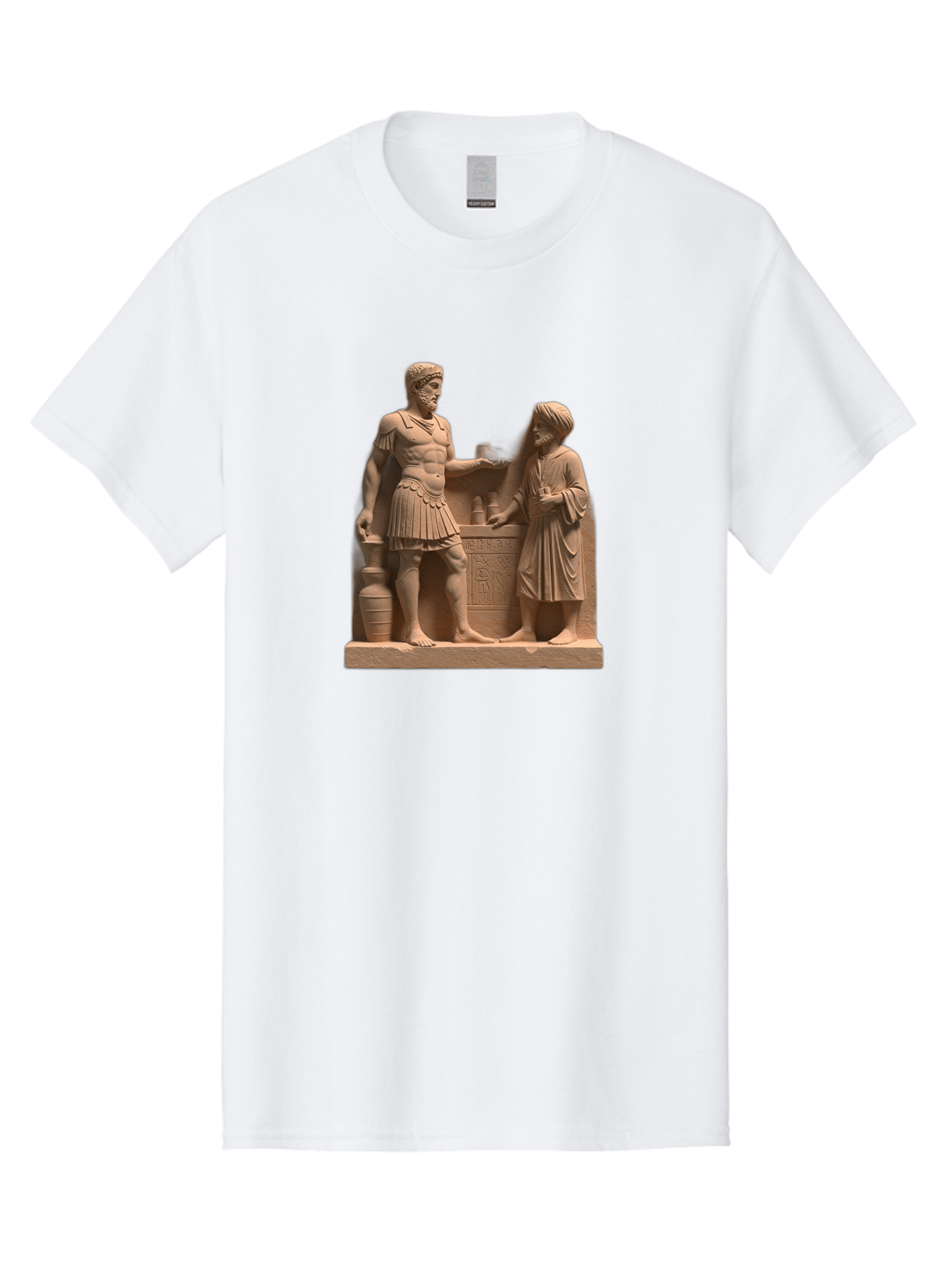 Roman-Soldier-And-Servant Men'S Graphic Tee, 100% Cotton, Comfortable Casual Summer Wear, Machine Washable, Vintage Camera, Old Camera, Antique Camera, Black Camera, Classic Photography, Photography Equipment, Nostalgic Device, Film Camera, Bah039