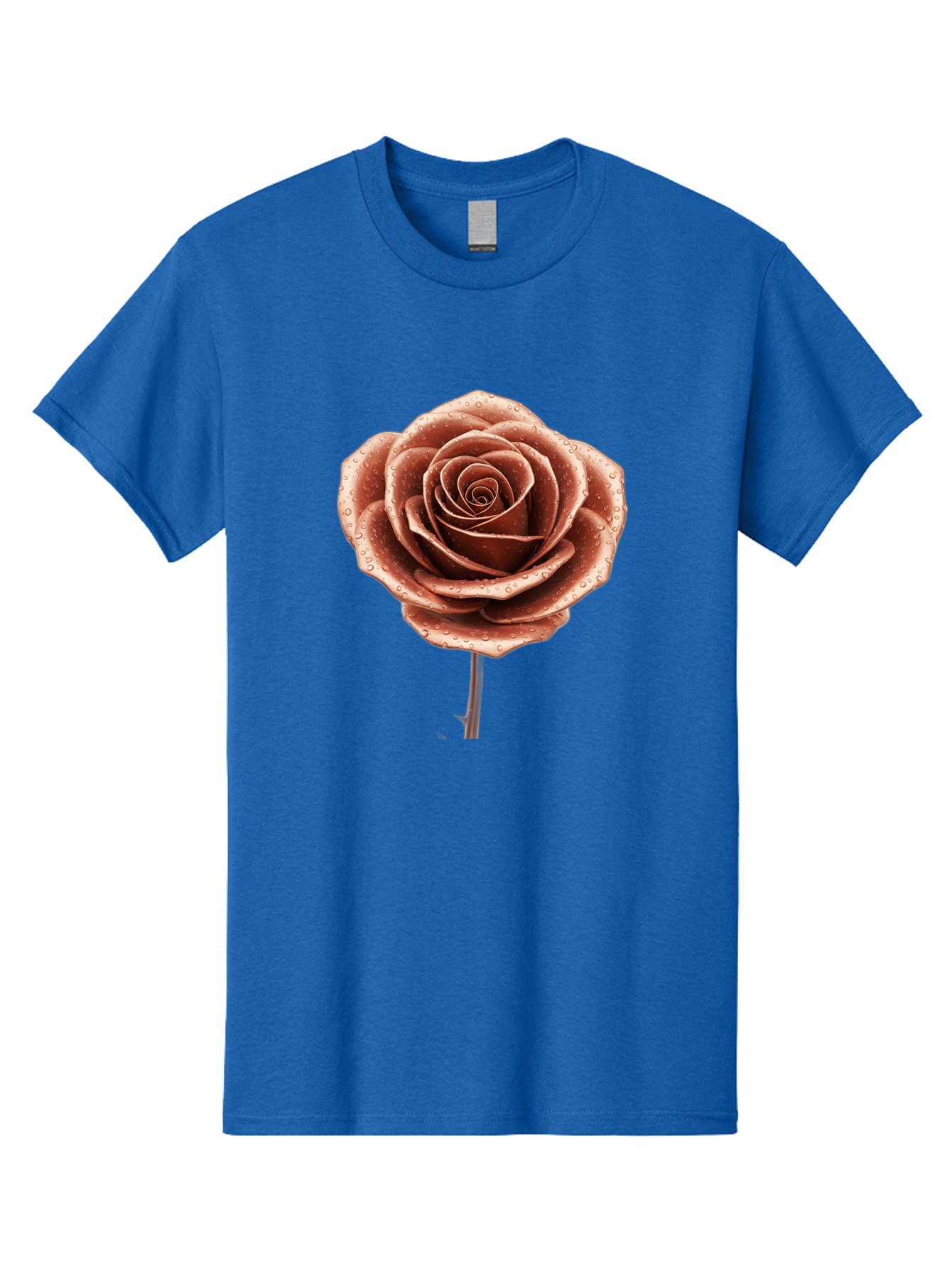 Rose-With-Water-Droplets Men'S Graphic Tee, 100% Cotton, Comfortable Casual Summer Wear, Machine Washable, Vintage Camera, Old Camera, Antique Camera, Black Camera, Classic Photography, Photography Equipment, Nostalgic Device, Film Camera, Bah045