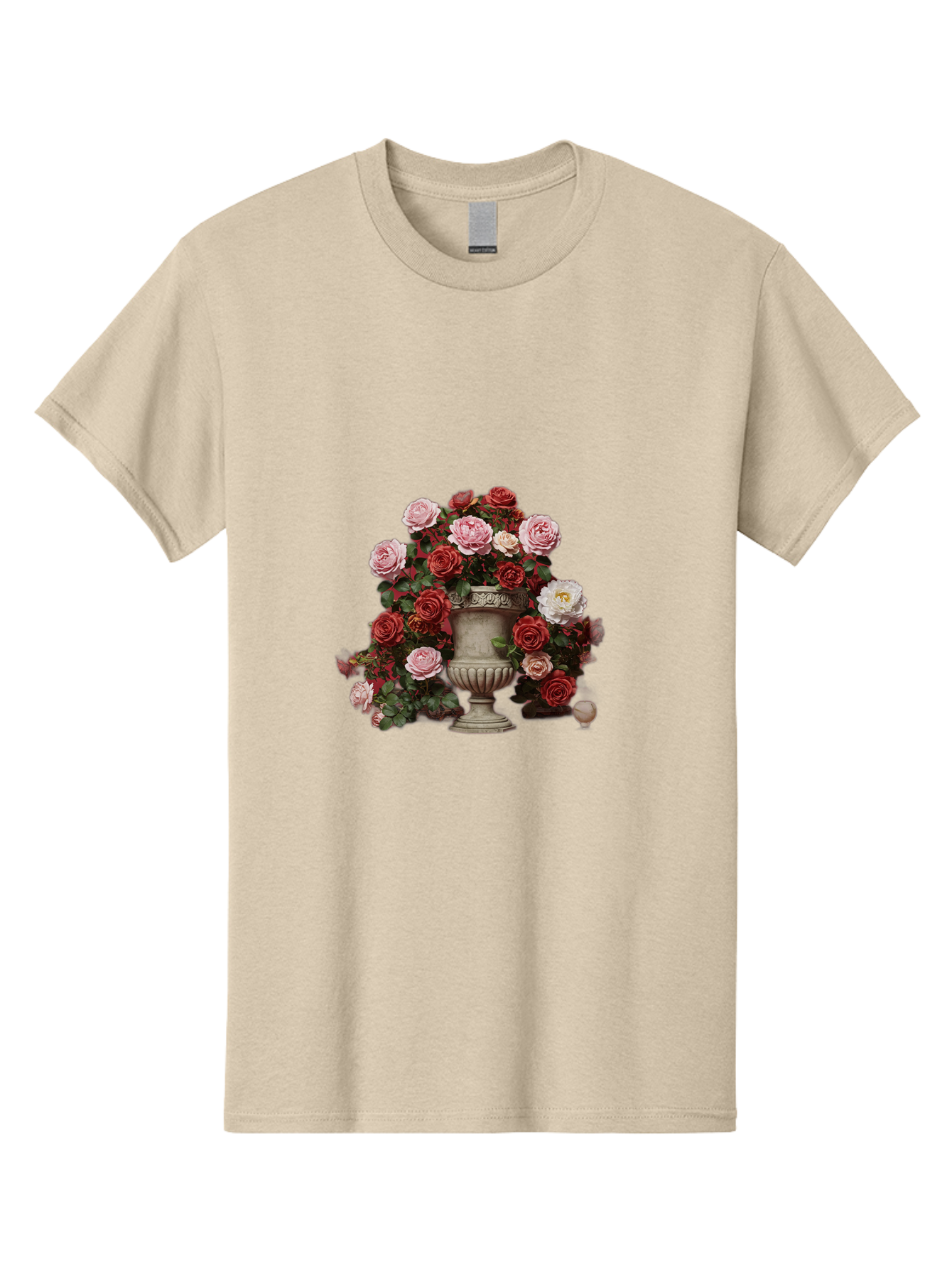 Roses-In-Vase Men'S Graphic Tee, 100% Cotton, Comfortable Casual Summer Wear, Machine Washable, Vintage Camera, Old Camera, Antique Camera, Black Camera, Classic Photography, Photography Equipment, Nostalgic Device, Film Camera, Camera Art Bah047