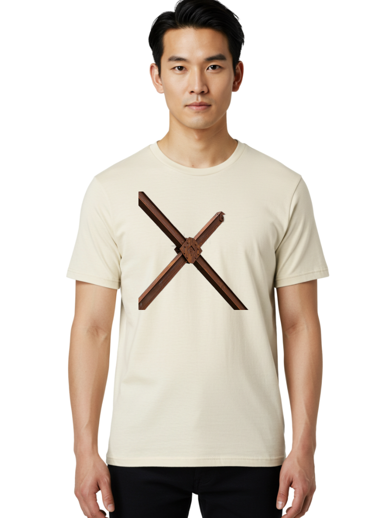 Rustic-Metal-Beams Men'S Graphic Tee, 100% Cotton, Comfortable Casual Summer Wear, Machine Washable, Vintage Camera, Old Camera, Antique Camera, Black Camera, Classic Photography, Photography Equipment, Nostalgic Device, Film Camera, Bah050