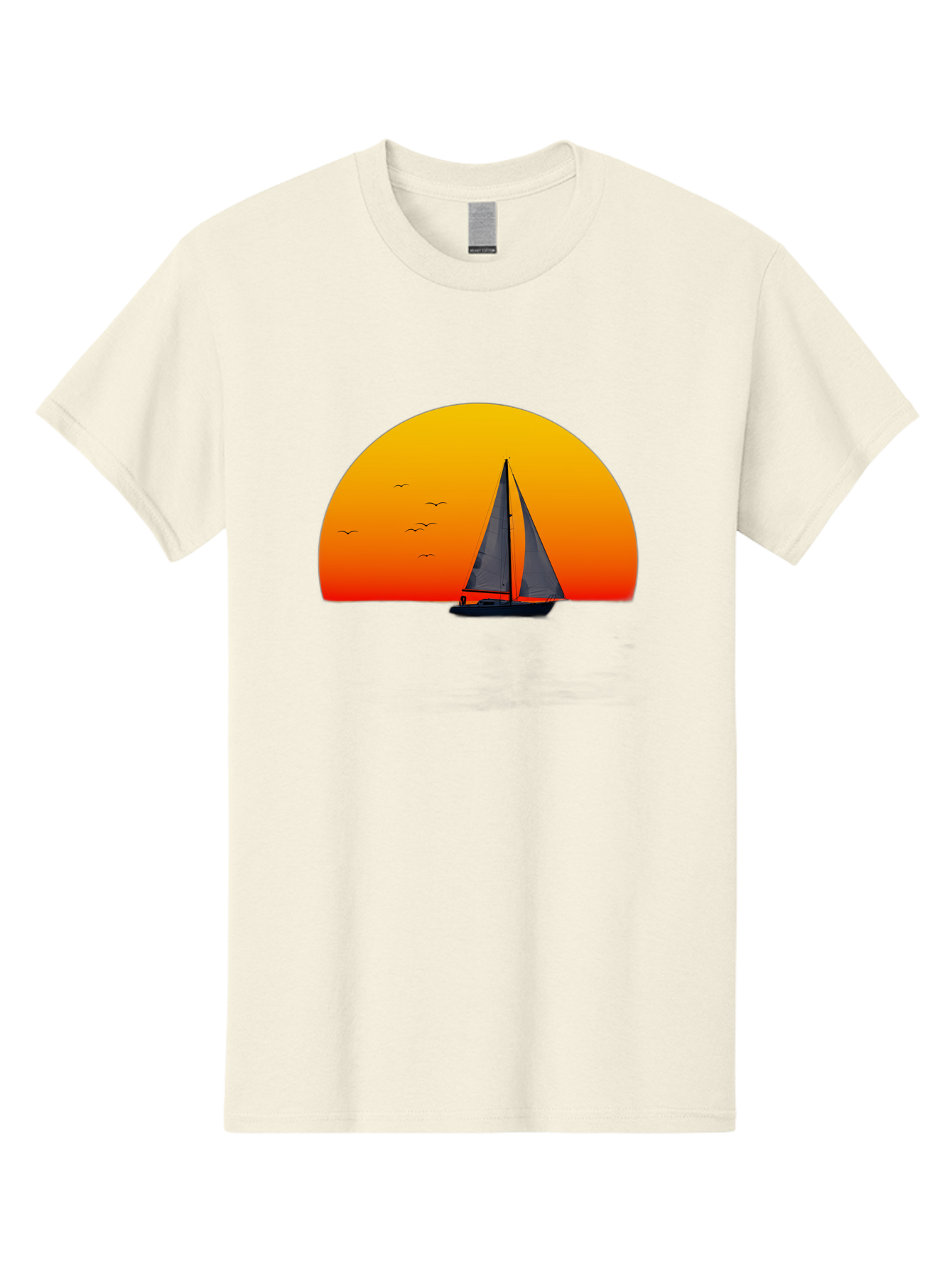 Sailboat-At-Sunset Men'S Graphic Tee, 100% Cotton, Comfortable Casual Summer Wear, Machine Washable, Vintage Camera, Old Camera, Antique Camera, Black Camera, Classic Photography, Photography Equipment, Nostalgic Device, Film Camera, Bah055