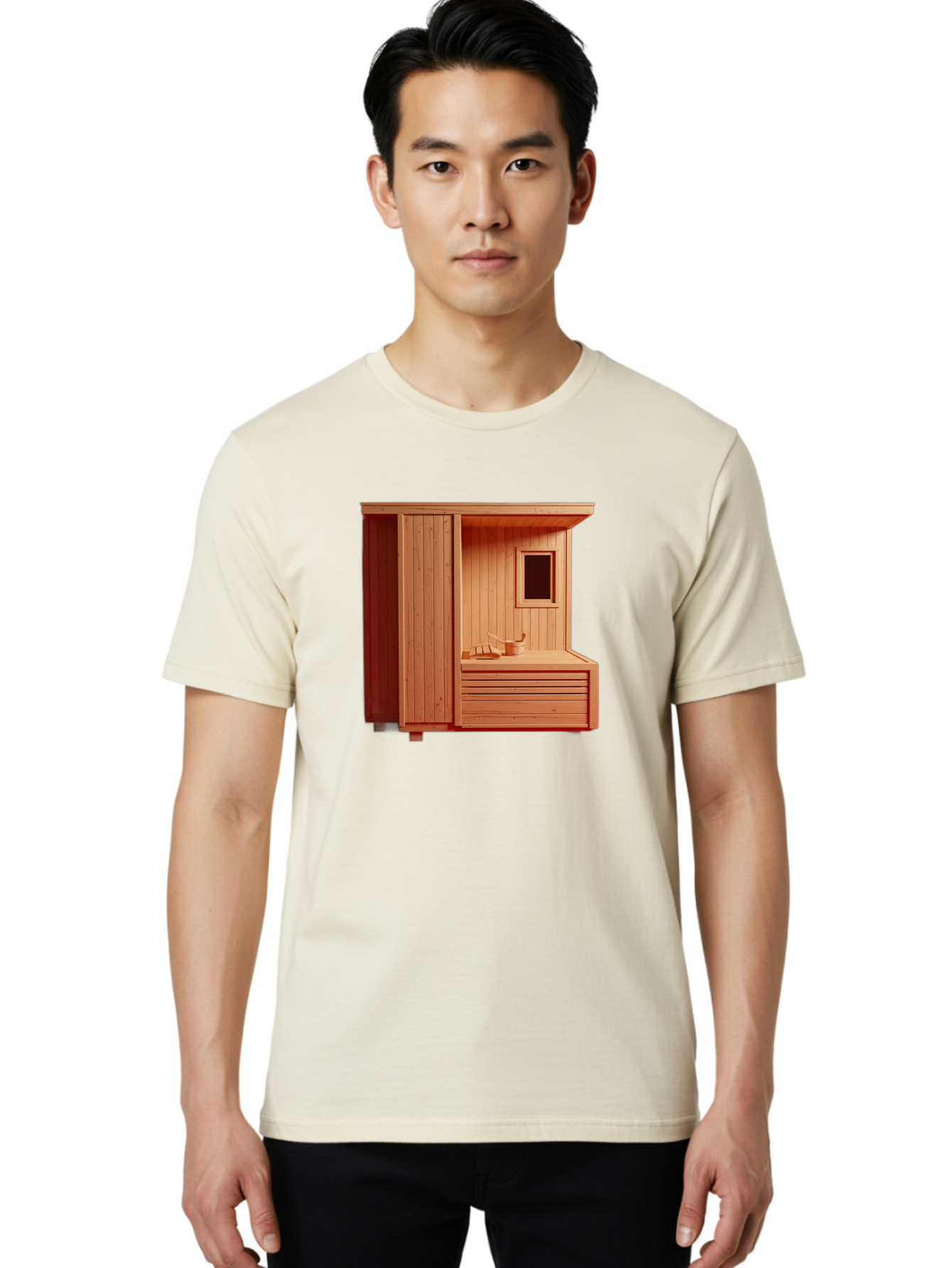 Sauna-Room Men'S Graphic Tee, 100% Cotton, Comfortable Casual Summer Wear, Machine Washable, Vintage Camera, Old Camera, Antique Camera, Black Camera, Classic Photography, Photography Equipment, Nostalgic Device, Film Camera, Camera Art Bah068