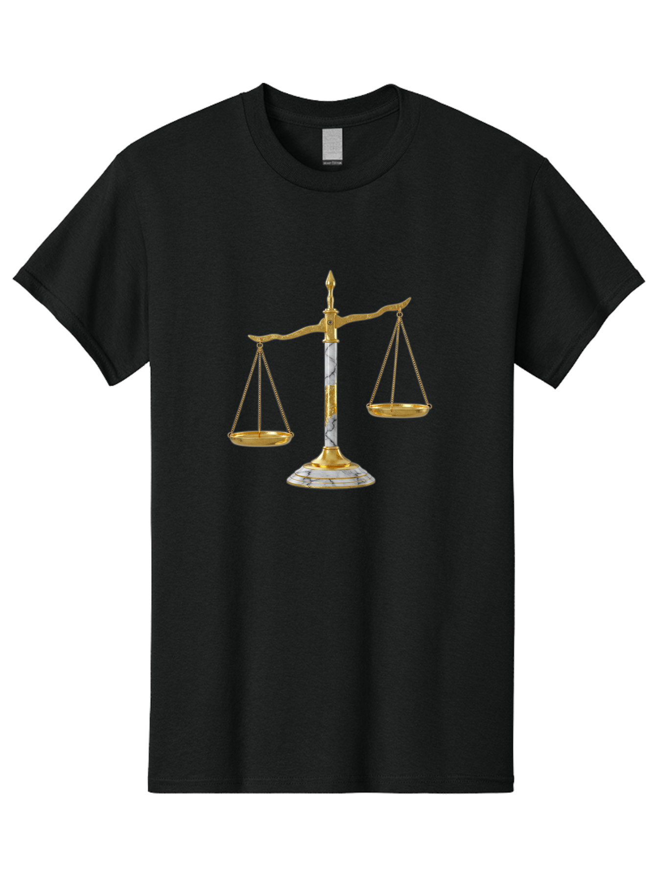 Scales-Of-Justice-2 Men'S Graphic Tee, 100% Cotton, Comfortable Casual Summer Wear, Machine Washable, Vintage Camera, Old Camera, Antique Camera, Black Camera, Classic Photography, Photography Equipment, Nostalgic Device, Film Camera, Bah071