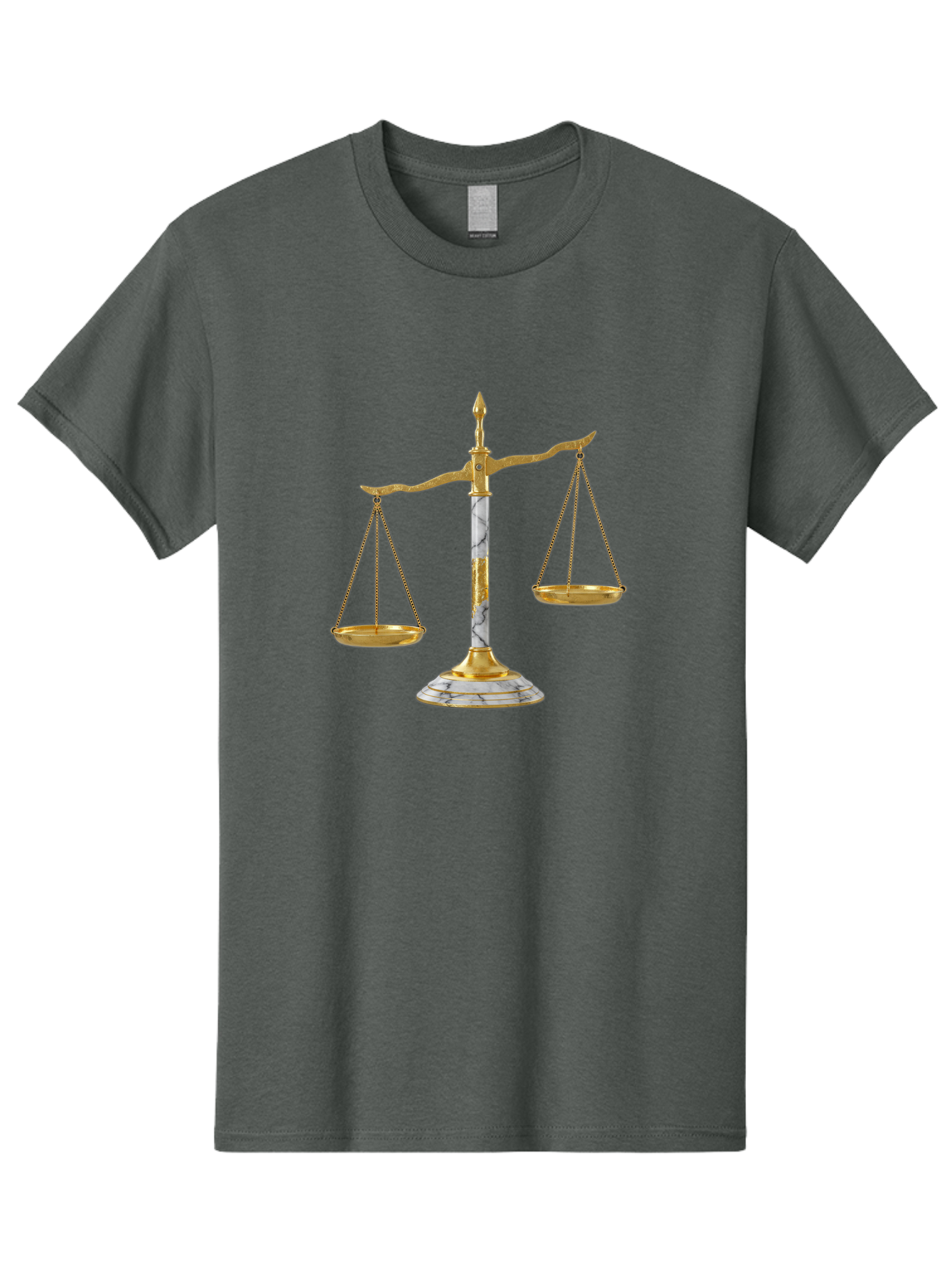 Scales-Of-Justice-2 Men'S Graphic Tee, 100% Cotton, Comfortable Casual Summer Wear, Machine Washable, Vintage Camera, Old Camera, Antique Camera, Black Camera, Classic Photography, Photography Equipment, Nostalgic Device, Film Camera, Bah071