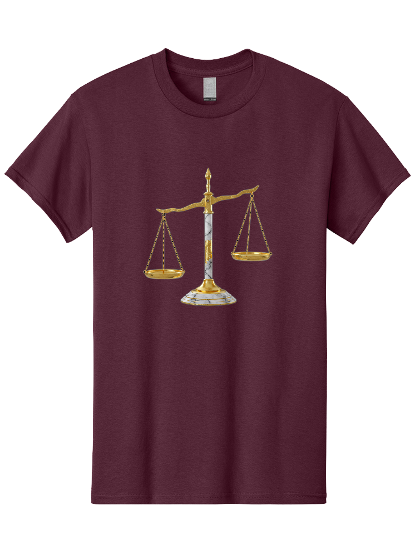 Scales-Of-Justice-2 Men'S Graphic Tee, 100% Cotton, Comfortable Casual Summer Wear, Machine Washable, Vintage Camera, Old Camera, Antique Camera, Black Camera, Classic Photography, Photography Equipment, Nostalgic Device, Film Camera, Bah071