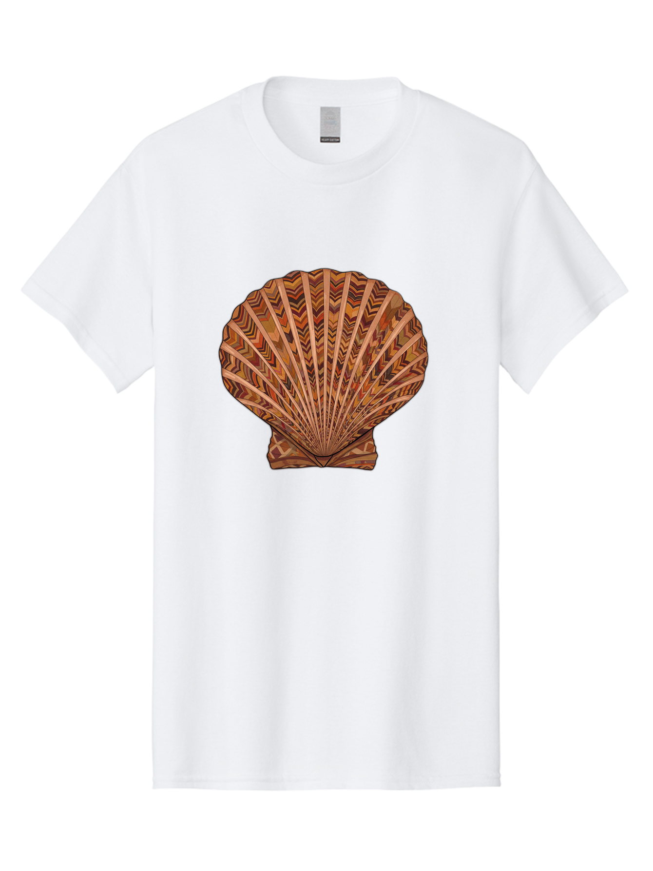 Scallop-Shell Men'S Graphic Tee, 100% Cotton, Comfortable Casual Summer Wear, Machine Washable, Vintage Camera, Old Camera, Antique Camera, Black Camera, Classic Photography, Photography Equipment, Nostalgic Device, Film Camera, Camera Art Bah074