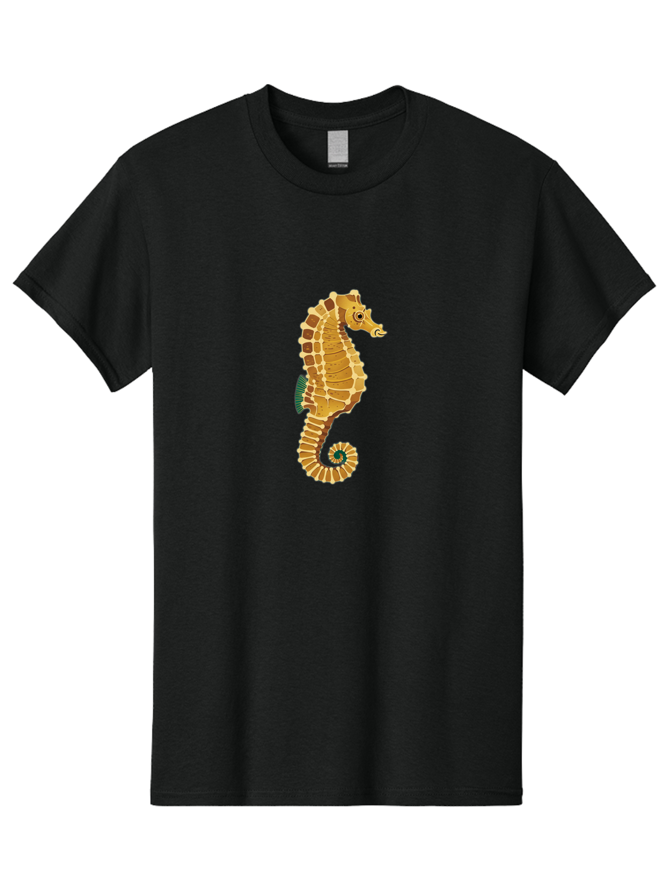 Seahorse Men'S Graphic Tee, 100% Cotton, Comfortable Casual Summer Wear, Machine Washable, Vintage Camera, Old Camera, Antique Camera, Black Camera, Classic Photography, Photography Equipment, Nostalgic Device, Film Camera, Camera Art Bah081