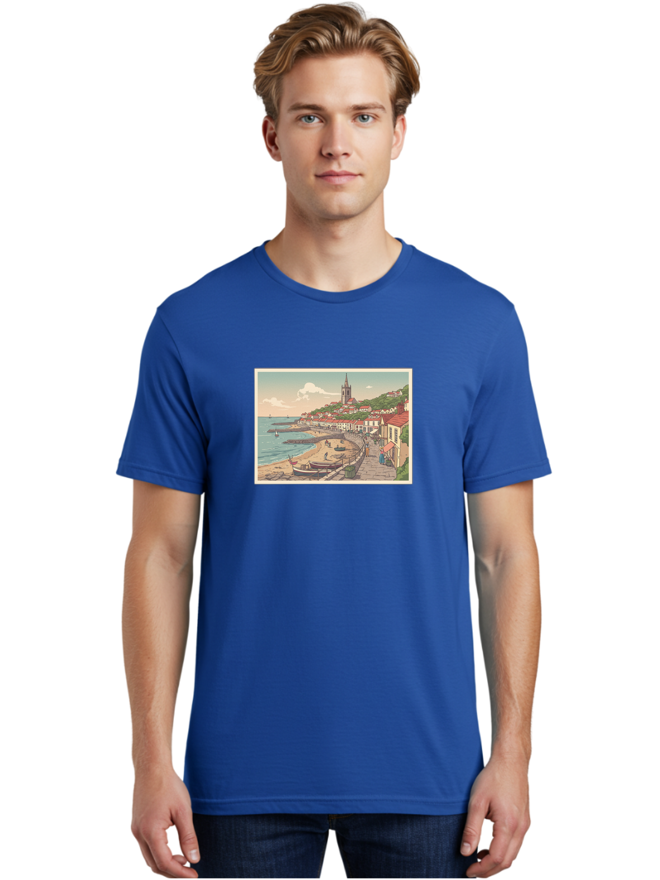 Seaside-Village Men'S Graphic Tee, 100% Cotton, Comfortable Casual Summer Wear, Machine Washable, Vintage Camera, Old Camera, Antique Camera, Black Camera, Classic Photography, Photography Equipment, Nostalgic Device, Film Camera, Camera Art Bah083
