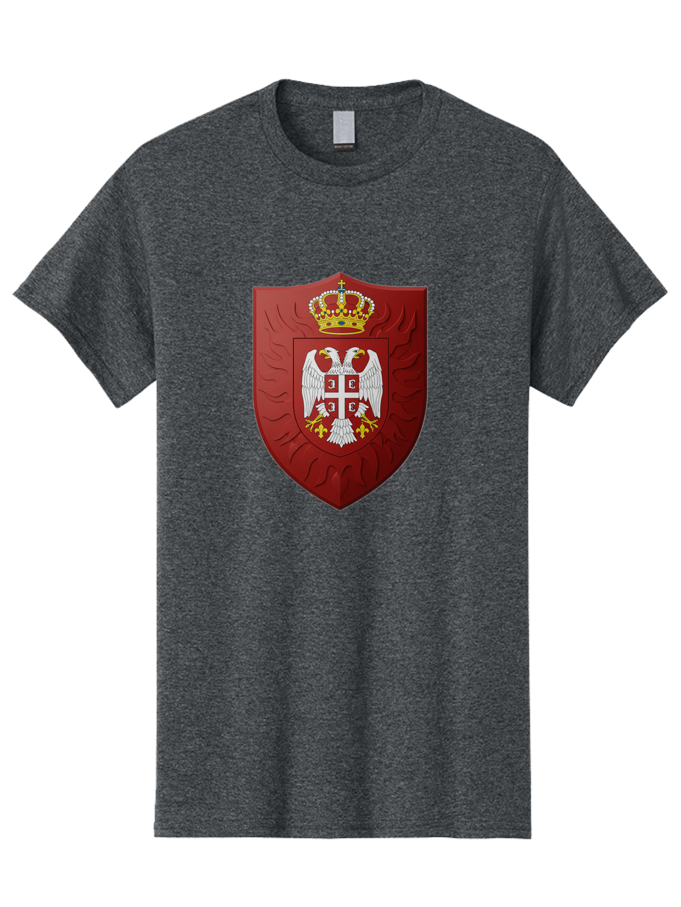 Serbian-Coat-Of-Arms-1 Men'S Graphic Tee, 100% Cotton, Comfortable Casual Summer Wear, Machine Washable, Vintage Camera, Old Camera, Antique Camera, Black Camera, Classic Photography, Photography Equipment, Nostalgic Device, Film Camera, Bah085
