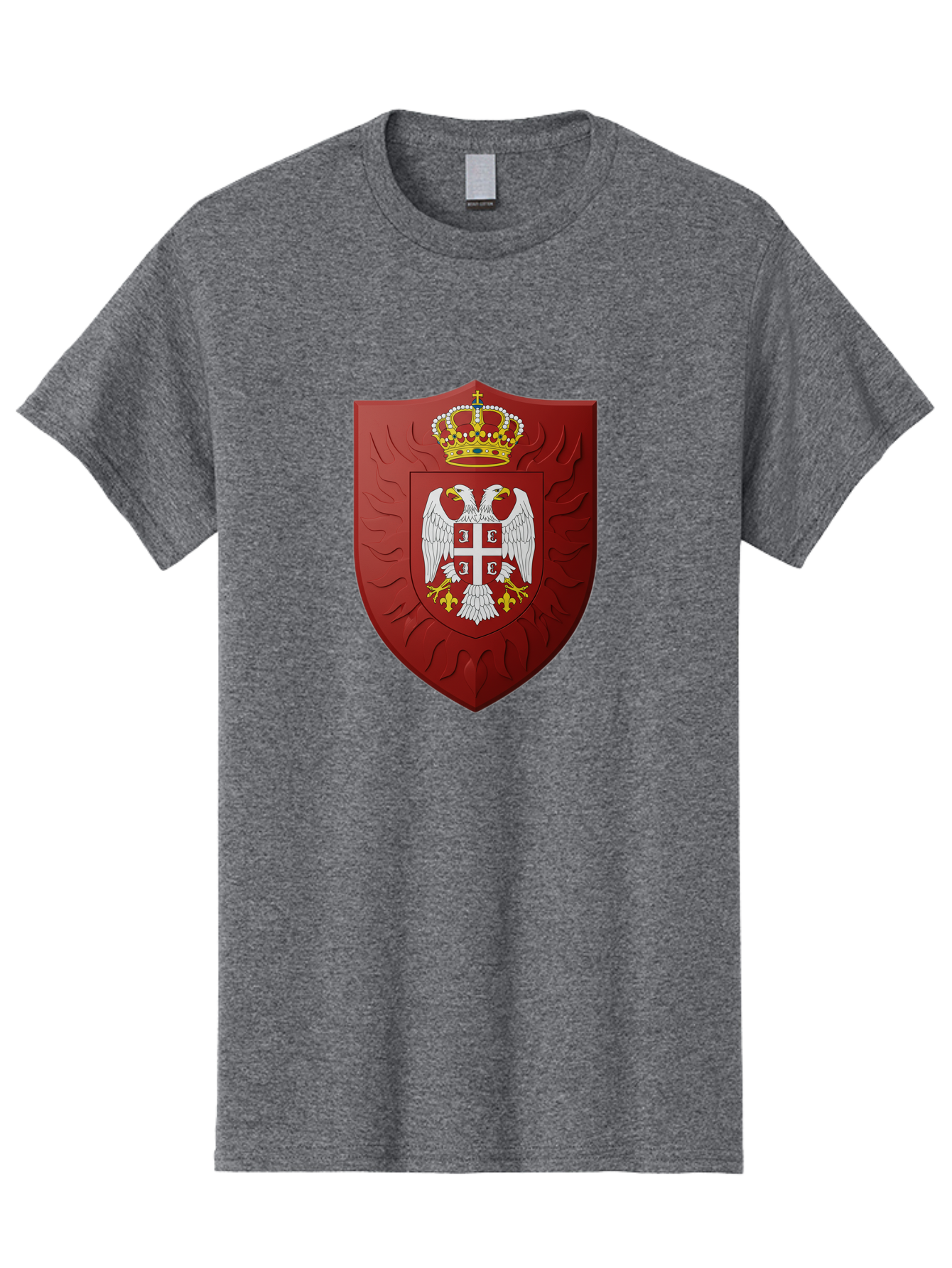 Serbian-Coat-Of-Arms-1 Men'S Graphic Tee, 100% Cotton, Comfortable Casual Summer Wear, Machine Washable, Vintage Camera, Old Camera, Antique Camera, Black Camera, Classic Photography, Photography Equipment, Nostalgic Device, Film Camera, Bah085