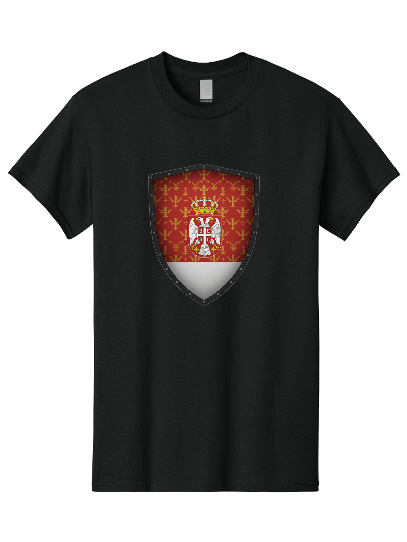 Serbian-Coat-Of-Arms-Shield Men'S Graphic Tee, 100% Cotton, Comfortable Casual Summer Wear, Machine Washable, Vintage Camera, Old Camera, Antique Camera, Black Camera, Classic Photography, Photography Equipment, Nostalgic Device, Film Camera, Bah086