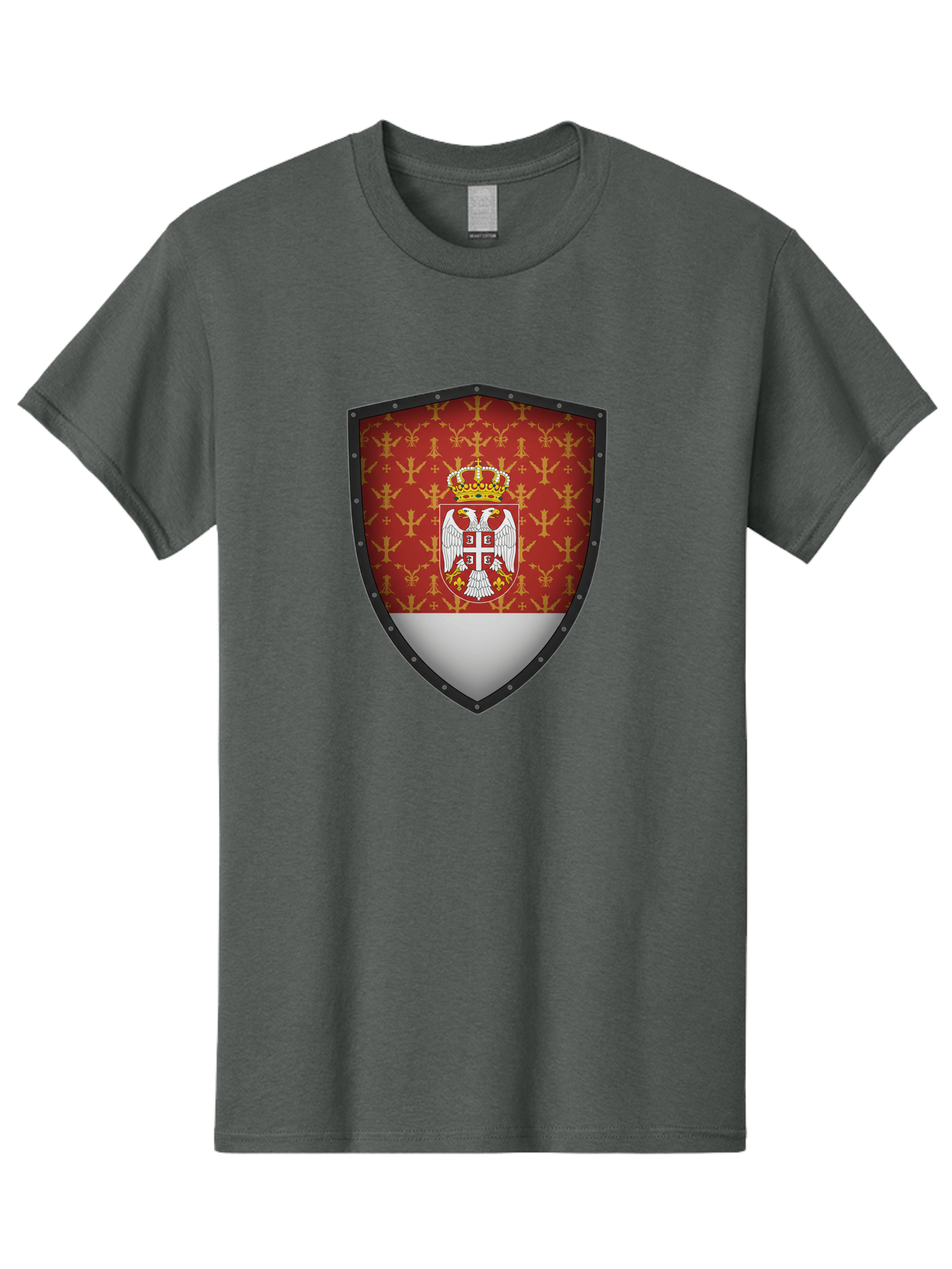Serbian-Coat-Of-Arms-Shield Men'S Graphic Tee, 100% Cotton, Comfortable Casual Summer Wear, Machine Washable, Vintage Camera, Old Camera, Antique Camera, Black Camera, Classic Photography, Photography Equipment, Nostalgic Device, Film Camera, Bah086