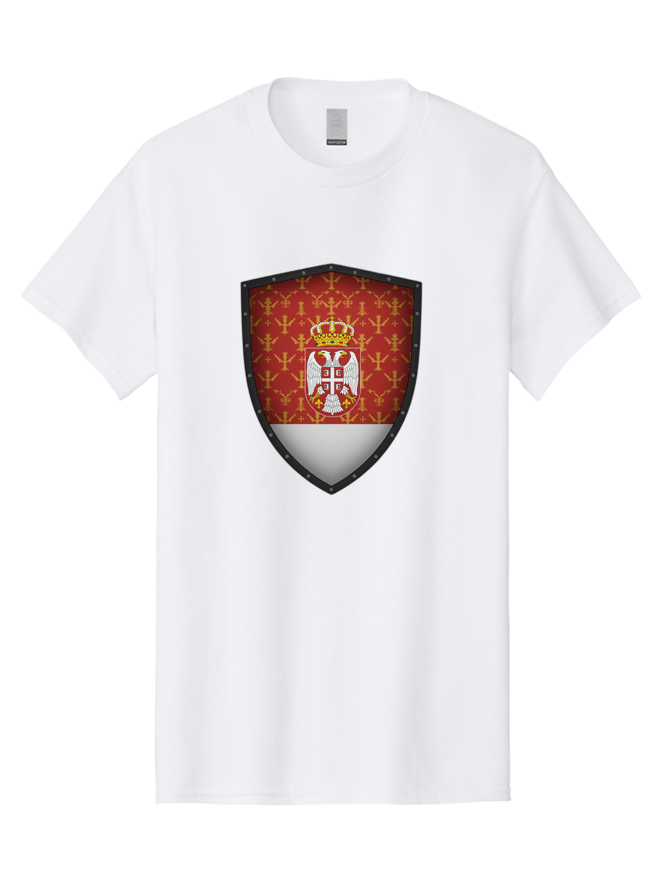 Serbian-Coat-Of-Arms-Shield Men'S Graphic Tee, 100% Cotton, Comfortable Casual Summer Wear, Machine Washable, Vintage Camera, Old Camera, Antique Camera, Black Camera, Classic Photography, Photography Equipment, Nostalgic Device, Film Camera, Bah086