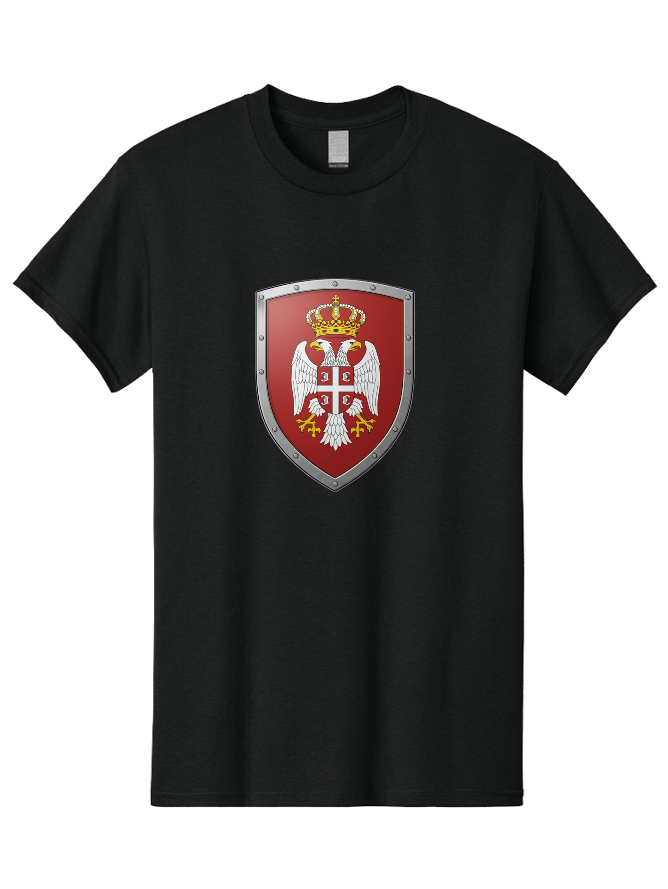 Serbian-Coat-Of-Arms Men'S Graphic Tee, 100% Cotton, Comfortable Casual Summer Wear, Machine Washable, Vintage Camera, Old Camera, Antique Camera, Black Camera, Classic Photography, Photography Equipment, Nostalgic Device, Film Camera, Bah087