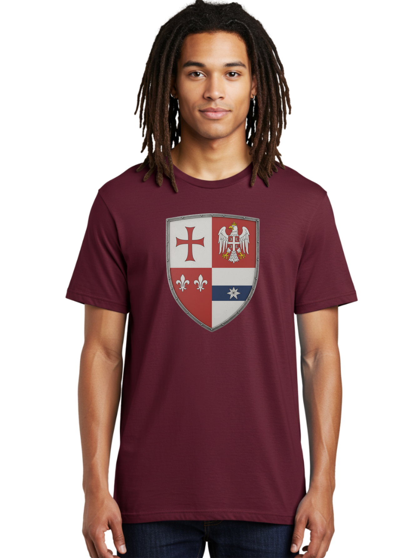 Shield-Coat-Of-Arms Men'S Graphic Tee, 100% Cotton, Comfortable Casual Summer Wear, Machine Washable, Vintage Camera, Old Camera, Antique Camera, Black Camera, Classic Photography, Photography Equipment, Nostalgic Device, Film Camera, Bah095