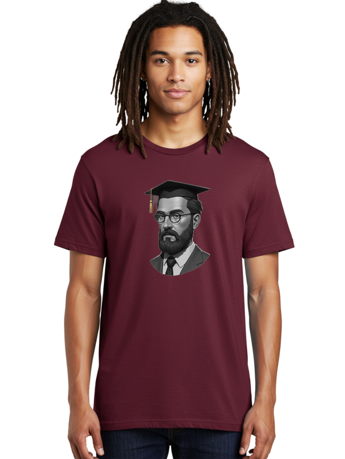 Sigmund-Freud-Graduate Men'S Graphic Tee, 100% Cotton, Comfortable Casual Summer Wear, Machine Washable, Vintage Camera, Old Camera, Antique Camera, Black Camera, Classic Photography, Photography Equipment, Nostalgic Device, Film Camera, Bah105