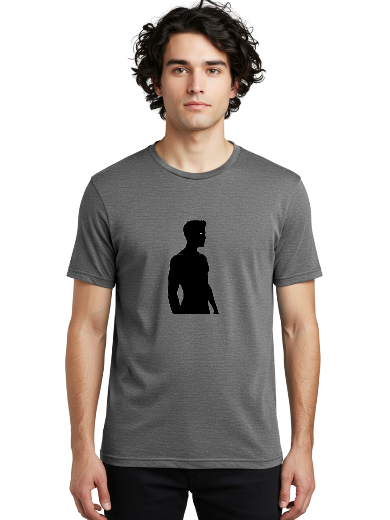 Silhouette-Male-Figure Men'S Graphic Tee, 100% Cotton, Comfortable Casual Summer Wear, Machine Washable, Vintage Camera, Old Camera, Antique Camera, Black Camera, Classic Photography, Photography Equipment, Nostalgic Device, Film Camera, Bah106