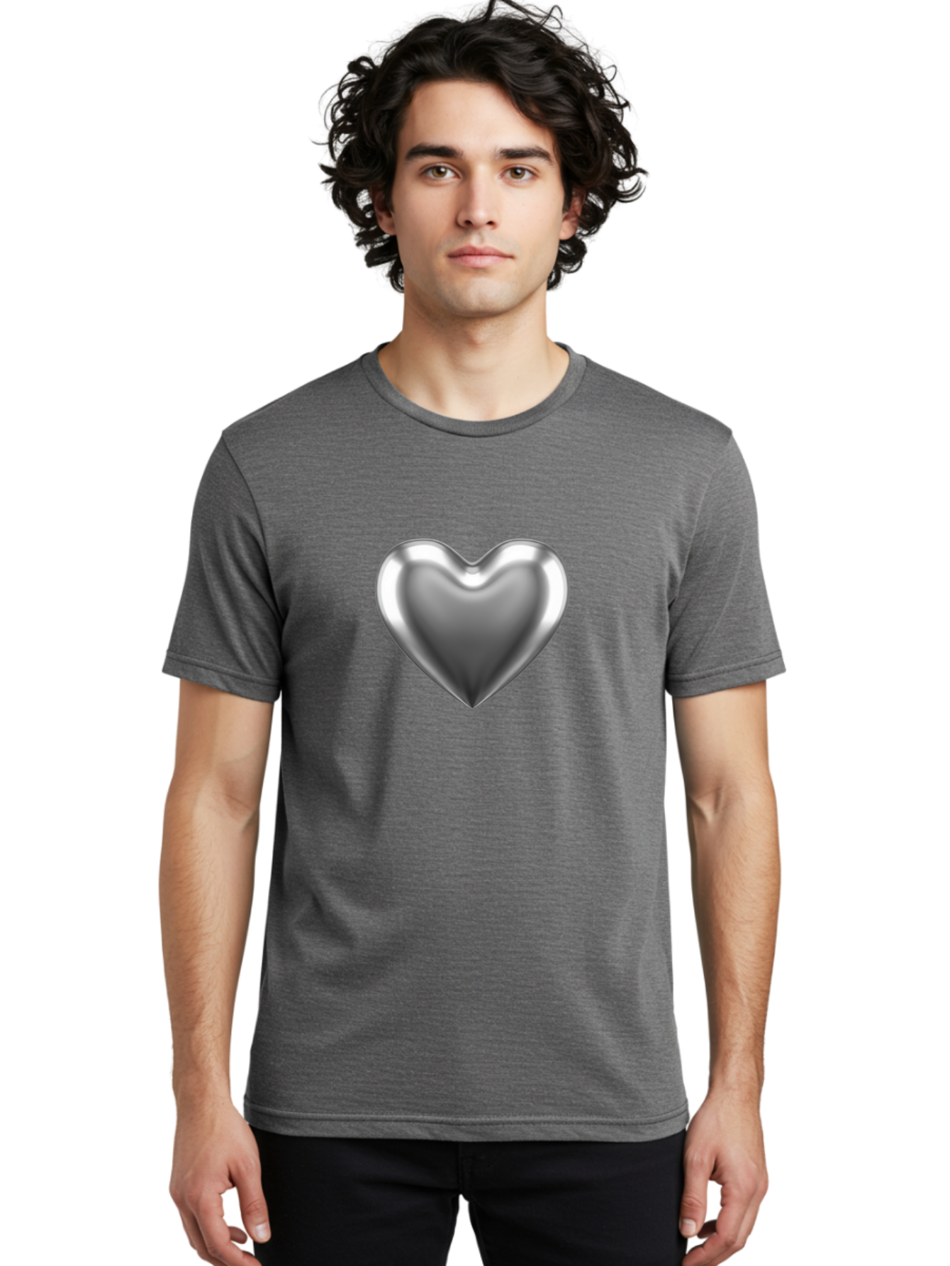 Silver-Heart Men'S Graphic Tee, 100% Cotton, Comfortable Casual Summer Wear, Machine Washable, Vintage Camera, Old Camera, Antique Camera, Black Camera, Classic Photography, Photography Equipment, Nostalgic Device, Film Camera, Camera Art Bah113