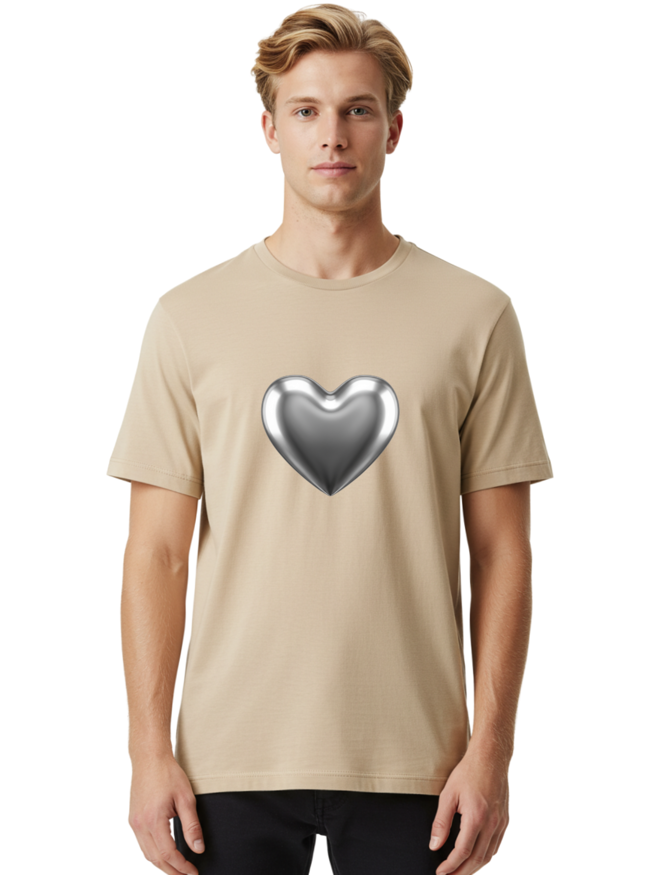 Silver-Heart Men'S Graphic Tee, 100% Cotton, Comfortable Casual Summer Wear, Machine Washable, Vintage Camera, Old Camera, Antique Camera, Black Camera, Classic Photography, Photography Equipment, Nostalgic Device, Film Camera, Camera Art Bah113