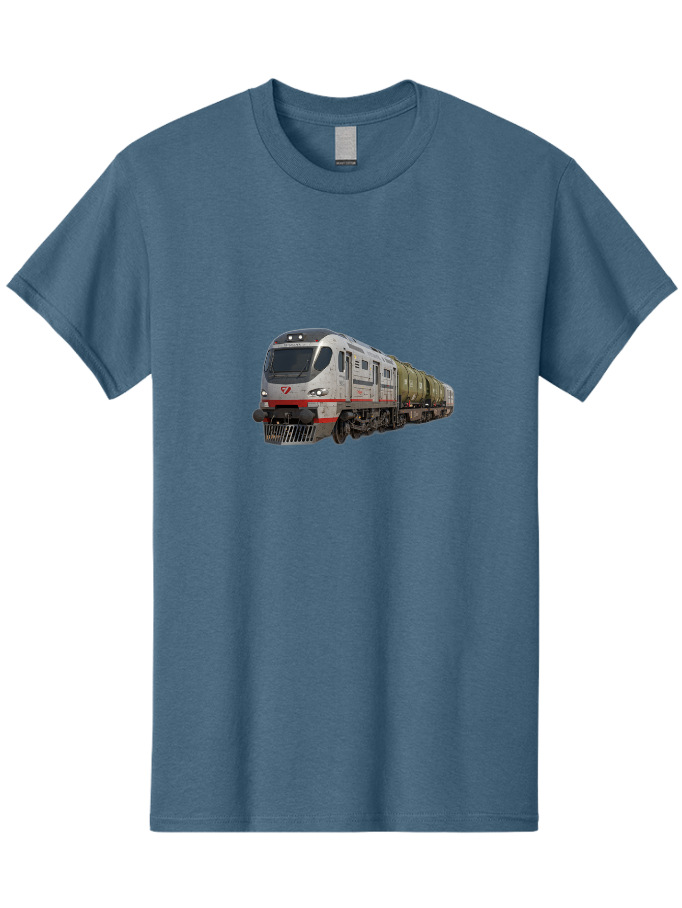 Silver-Train-With-Tank-Cars Men'S Graphic Tee, 100% Cotton, Comfortable Casual Summer Wear, Machine Washable, Vintage Camera, Old Camera, Antique Camera, Black Camera, Classic Photography, Photography Equipment, Nostalgic Device, Film Camera, Bah120
