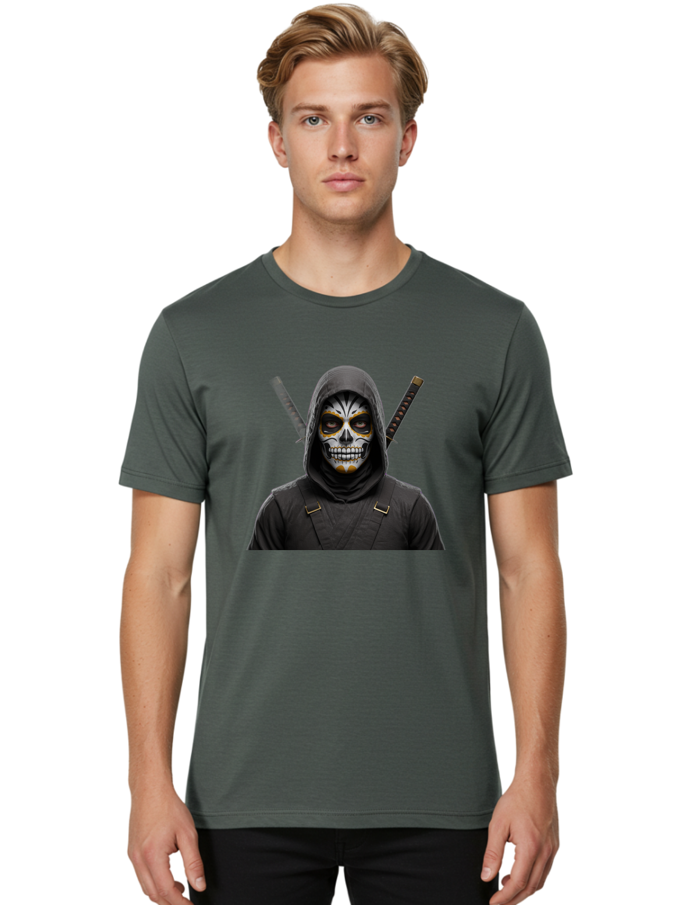 Skull-Ninja Men'S Graphic Tee, 100% Cotton, Comfortable Casual Summer Wear, Machine Washable, Vintage Camera, Old Camera, Antique Camera, Black Camera, Classic Photography, Photography Equipment, Nostalgic Device, Film Camera, Camera Art Bah123