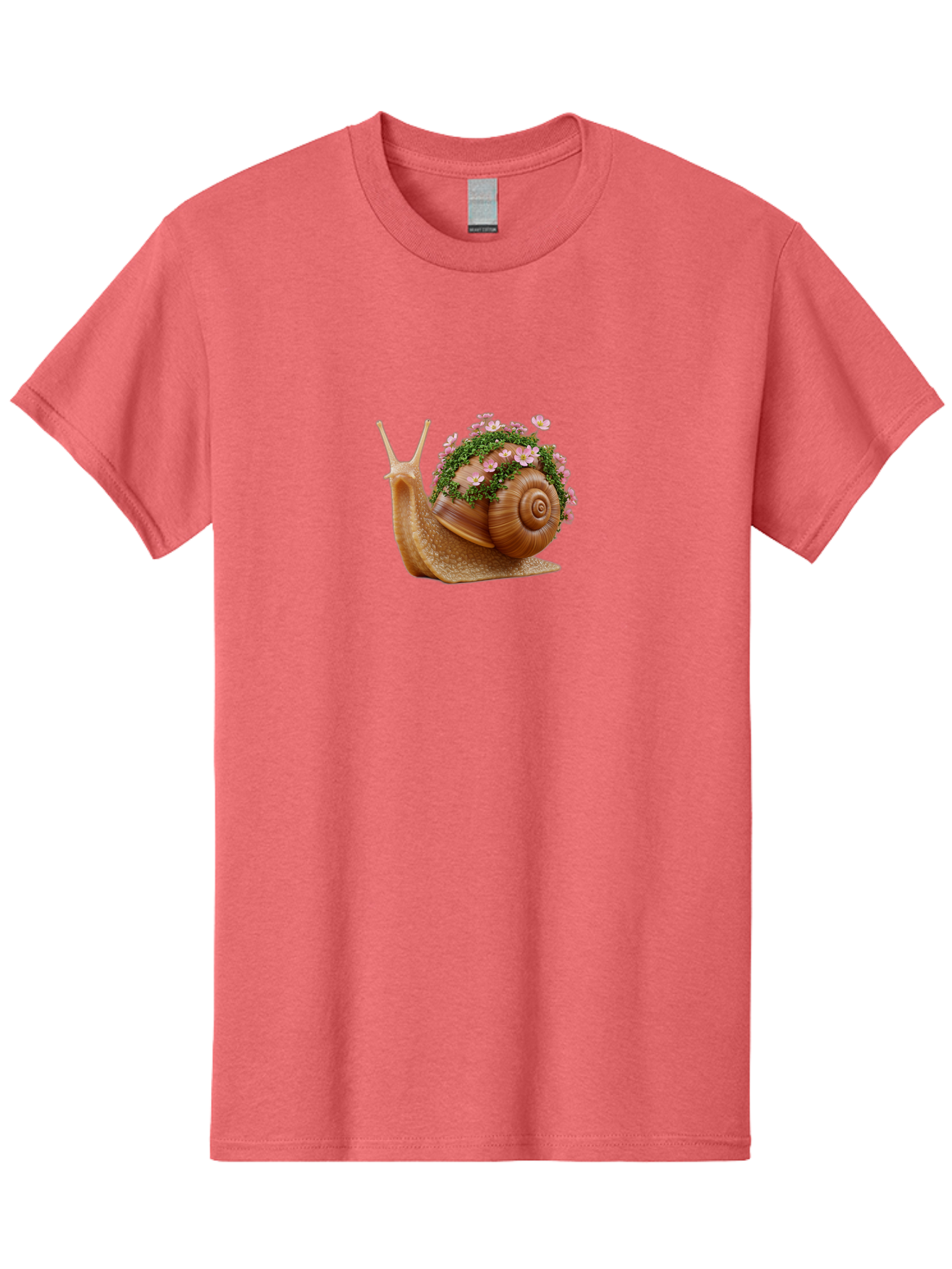 Snail-With-Flowers-2 Men'S Graphic Tee, 100% Cotton, Comfortable Casual Summer Wear, Machine Washable, Vintage Camera, Old Camera, Antique Camera, Black Camera, Classic Photography, Photography Equipment, Nostalgic Device, Film Camera, Bah140