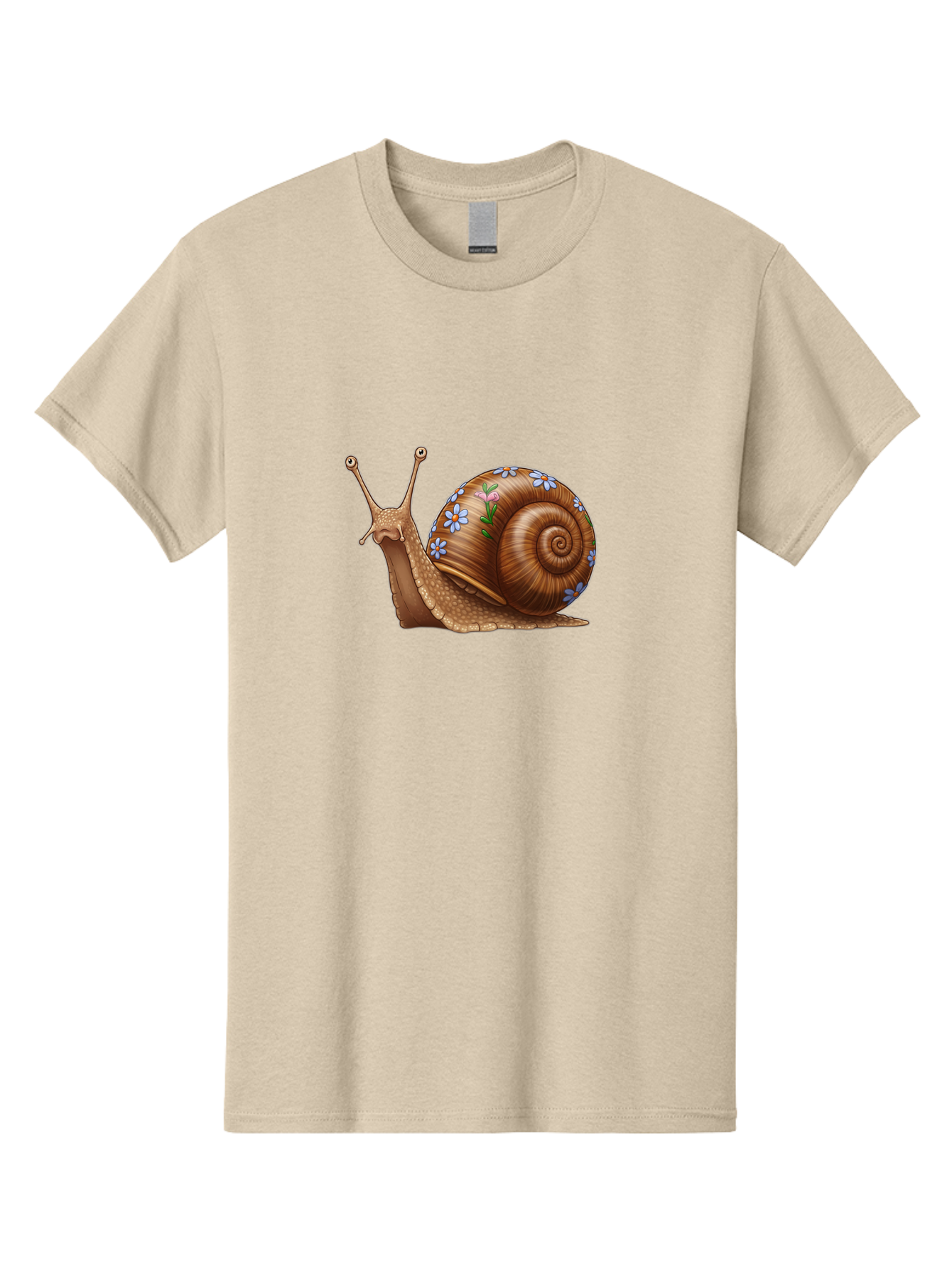 Snail-With-Flowers-3 Men'S Graphic Tee, 100% Cotton, Comfortable Casual Summer Wear, Machine Washable, Vintage Camera, Old Camera, Antique Camera, Black Camera, Classic Photography, Photography Equipment, Nostalgic Device, Film Camera, Bah141