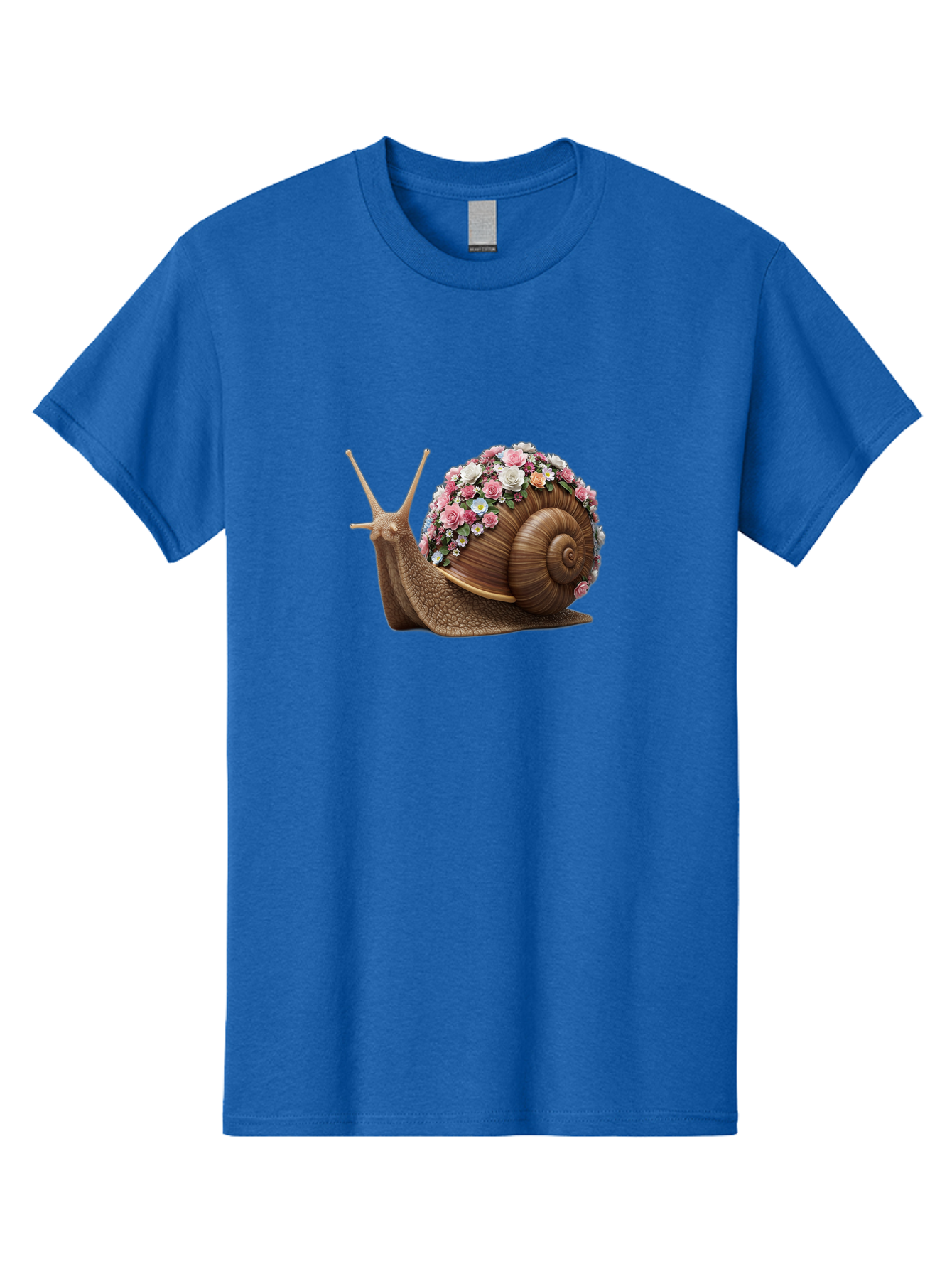 Snail-With-Flowers-4 Men'S Graphic Tee, 100% Cotton, Comfortable Casual Summer Wear, Machine Washable, Vintage Camera, Old Camera, Antique Camera, Black Camera, Classic Photography, Photography Equipment, Nostalgic Device, Film Camera, Bah142