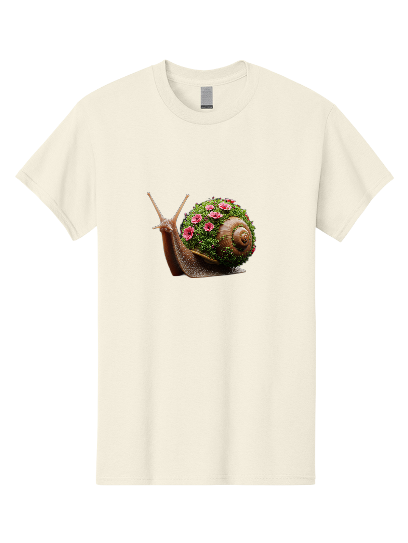 Snail-With-Flowers-6 Men'S Graphic Tee, 100% Cotton, Comfortable Casual Summer Wear, Machine Washable, Vintage Camera, Old Camera, Antique Camera, Black Camera, Classic Photography, Photography Equipment, Nostalgic Device, Film Camera, Bah144