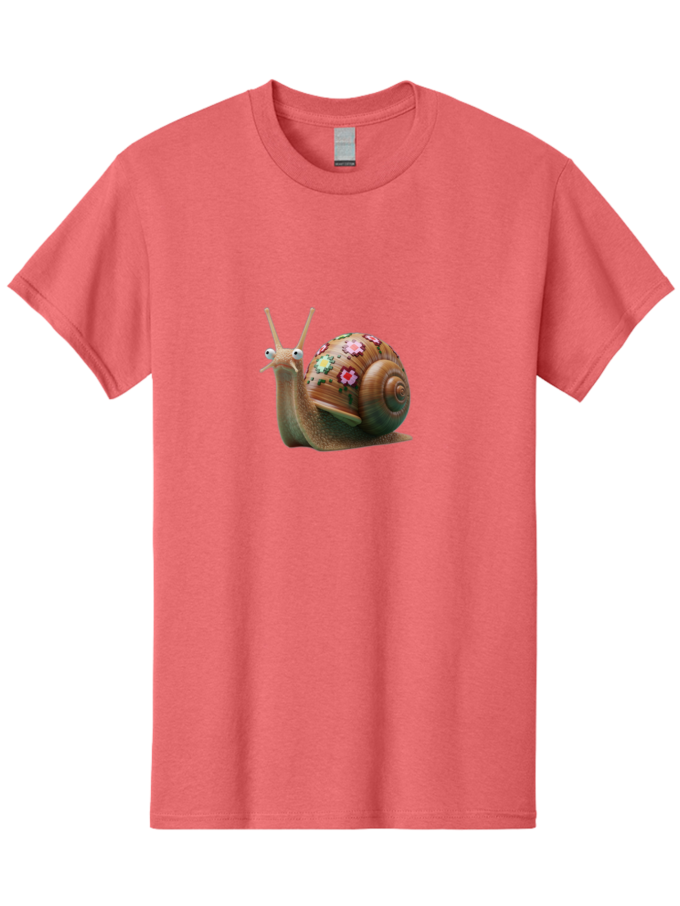 Snail-With-Flowers-7 Men'S Graphic Tee, 100% Cotton, Comfortable Casual Summer Wear, Machine Washable, Vintage Camera, Old Camera, Antique Camera, Black Camera, Classic Photography, Photography Equipment, Nostalgic Device, Film Camera, Bah145