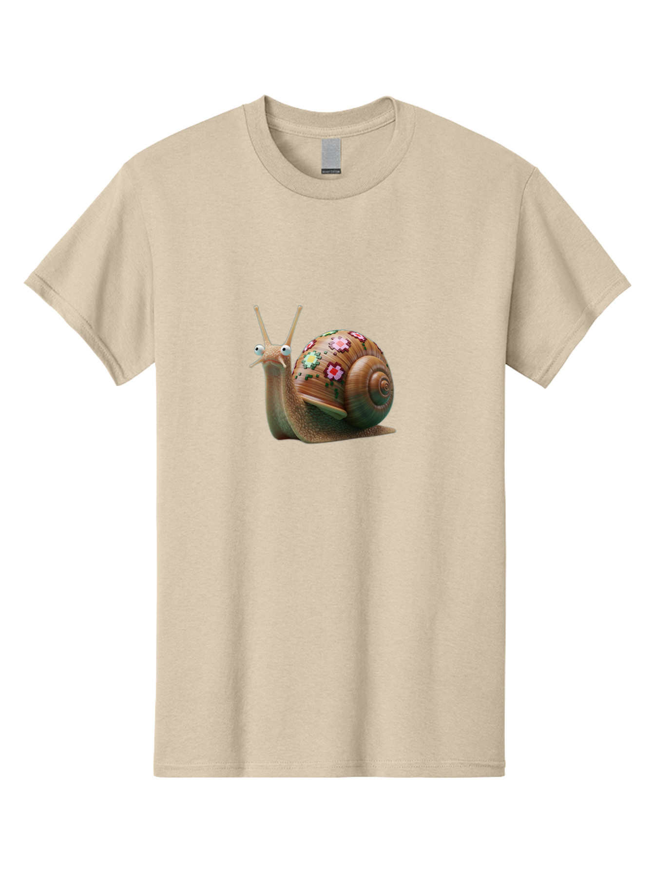 Snail-With-Flowers-7 Men'S Graphic Tee, 100% Cotton, Comfortable Casual Summer Wear, Machine Washable, Vintage Camera, Old Camera, Antique Camera, Black Camera, Classic Photography, Photography Equipment, Nostalgic Device, Film Camera, Bah145