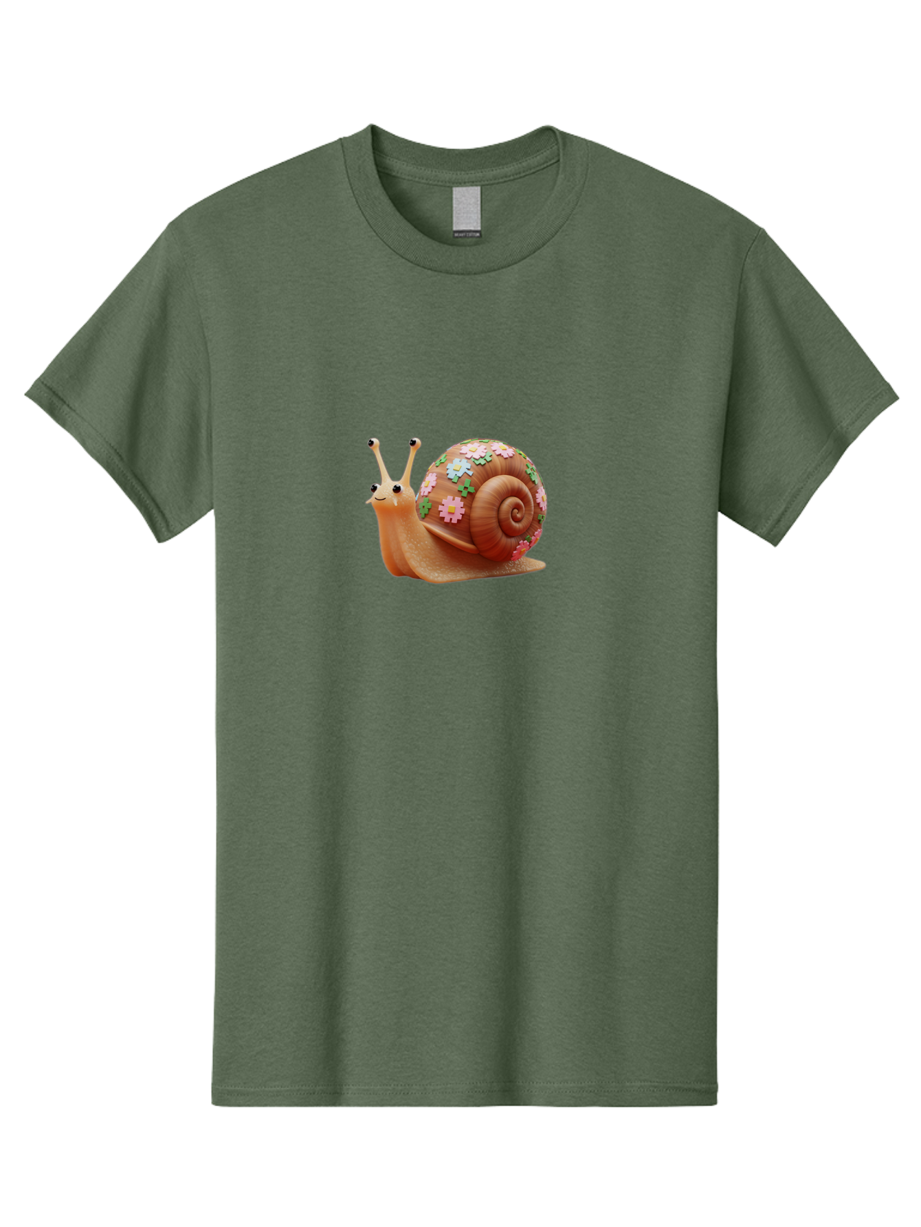 Snail-With-Flowers Men'S Graphic Tee, 100% Cotton, Comfortable Casual Summer Wear, Machine Washable, Vintage Camera, Old Camera, Antique Camera, Black Camera, Classic Photography, Photography Equipment, Nostalgic Device, Film Camera, Bah146
