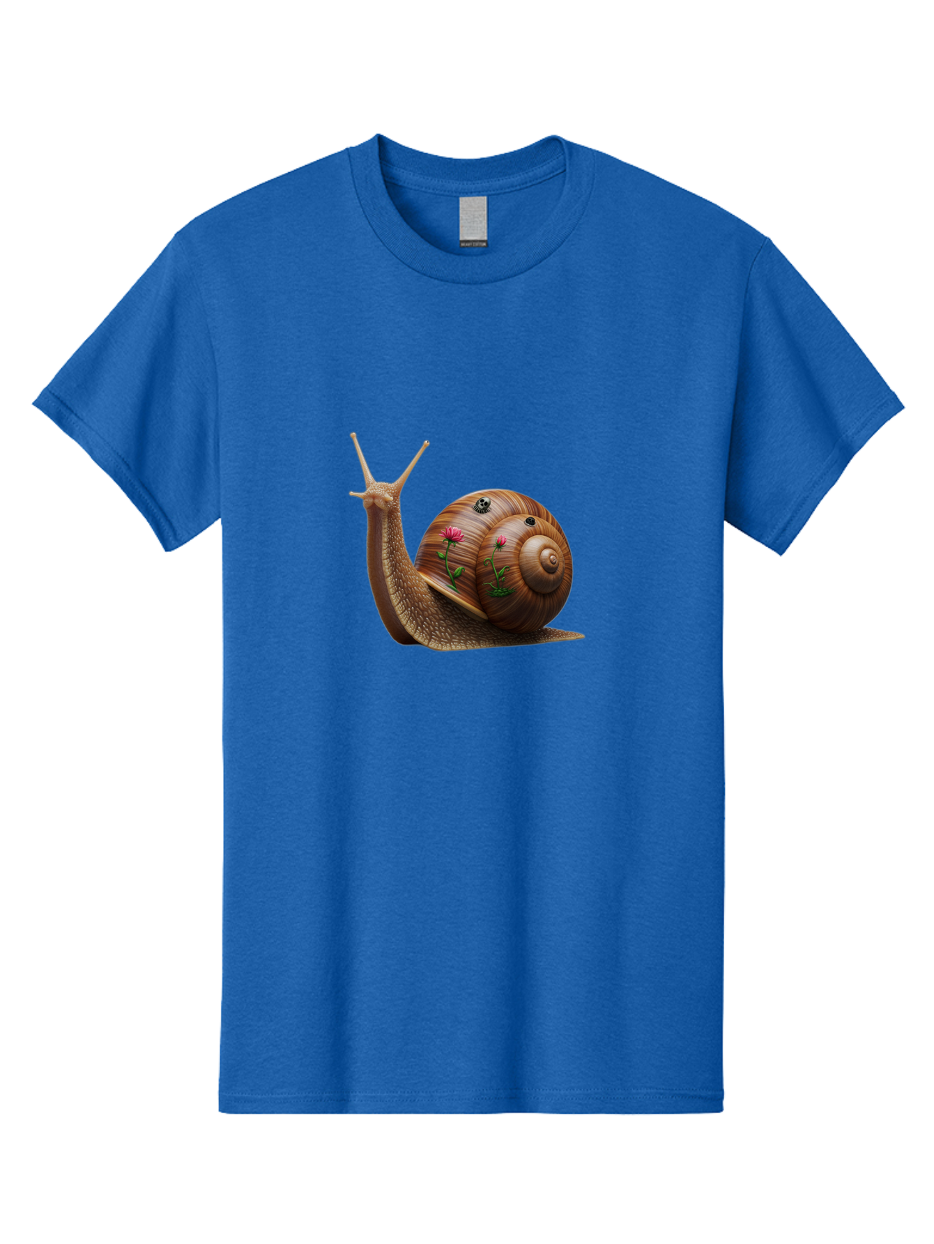 Snail-With-Skull-And-Flowers Men'S Graphic Tee, 100% Cotton, Comfortable Casual Summer Wear, Machine Washable, Vintage Camera, Old Camera, Antique Camera, Black Camera, Classic Photography, Photography Equipment, Nostalgic Device, Film Camera, Bah149
