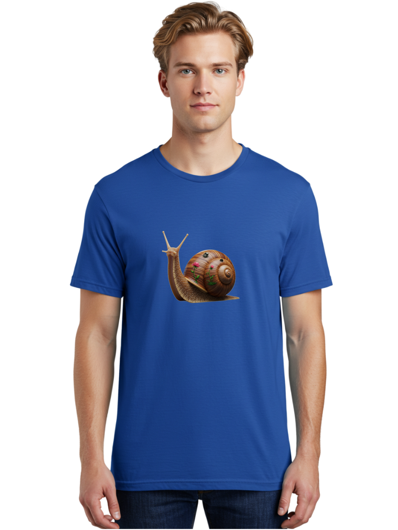 Snail-With-Skull-And-Flowers Men'S Graphic Tee, 100% Cotton, Comfortable Casual Summer Wear, Machine Washable, Vintage Camera, Old Camera, Antique Camera, Black Camera, Classic Photography, Photography Equipment, Nostalgic Device, Film Camera, Bah149