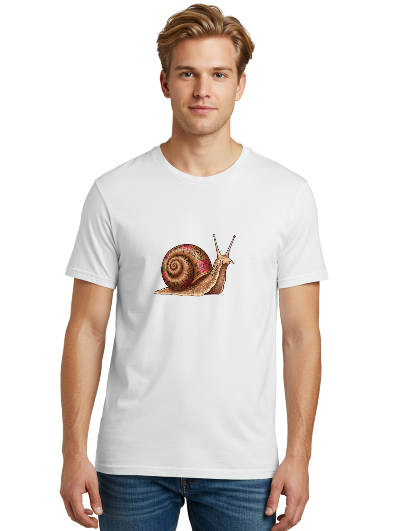 Snail Men'S Graphic Tee, 100% Cotton, Comfortable Casual Summer Wear, Machine Washable, Vintage Camera, Old Camera, Antique Camera, Black Camera, Classic Photography, Photography Equipment, Nostalgic Device, Film Camera, Camera Art Bah150