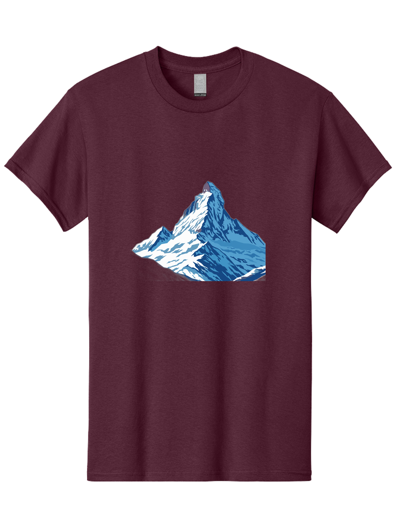 Snowy-Mountain-Peak-1 Men'S Graphic Tee, 100% Cotton, Comfortable Casual Summer Wear, Machine Washable, Vintage Camera, Old Camera, Antique Camera, Black Camera, Classic Photography, Photography Equipment, Nostalgic Device, Film Camera, Bah152