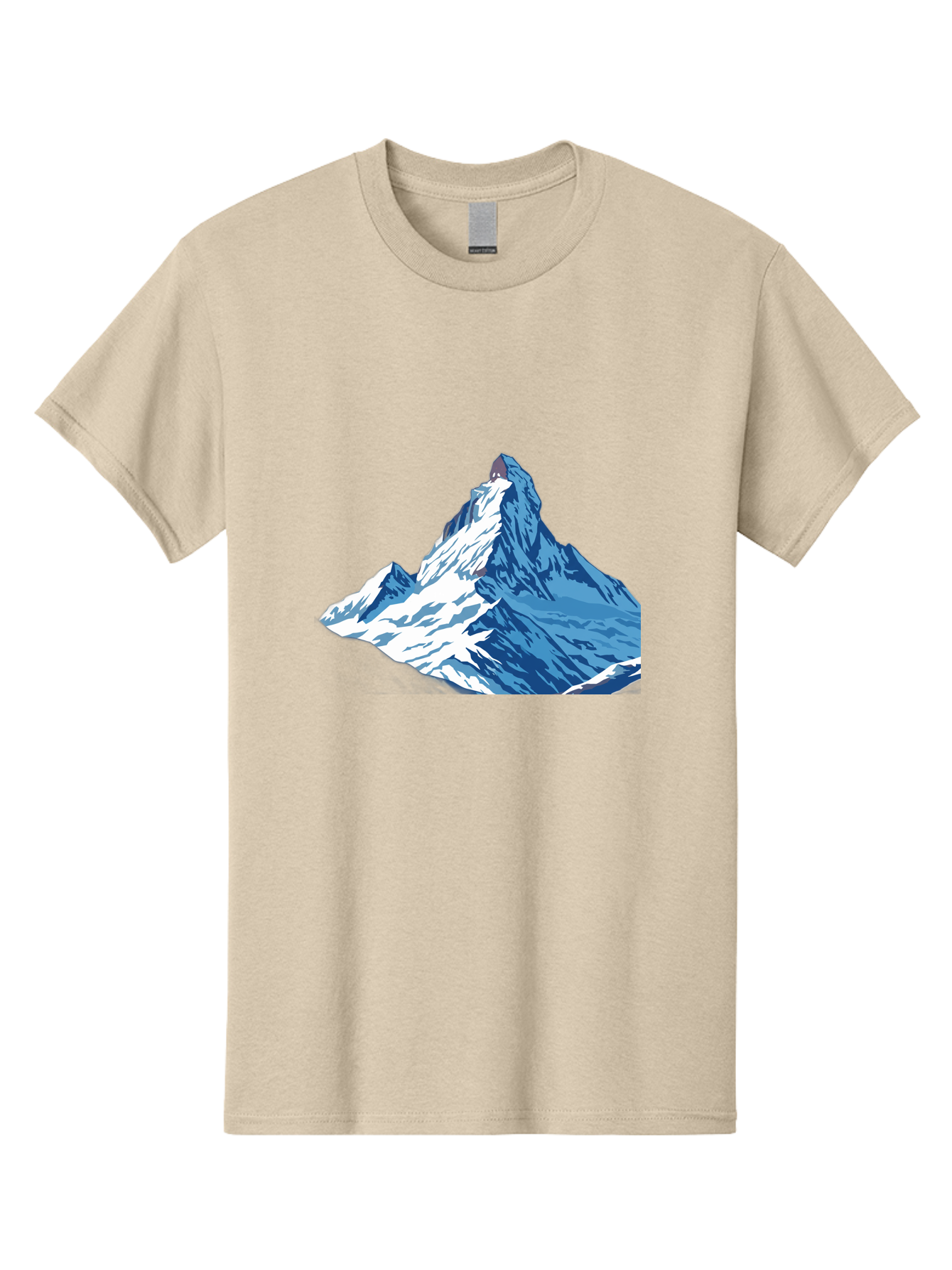 Snowy-Mountain-Peak-1 Men'S Graphic Tee, 100% Cotton, Comfortable Casual Summer Wear, Machine Washable, Vintage Camera, Old Camera, Antique Camera, Black Camera, Classic Photography, Photography Equipment, Nostalgic Device, Film Camera, Bah152