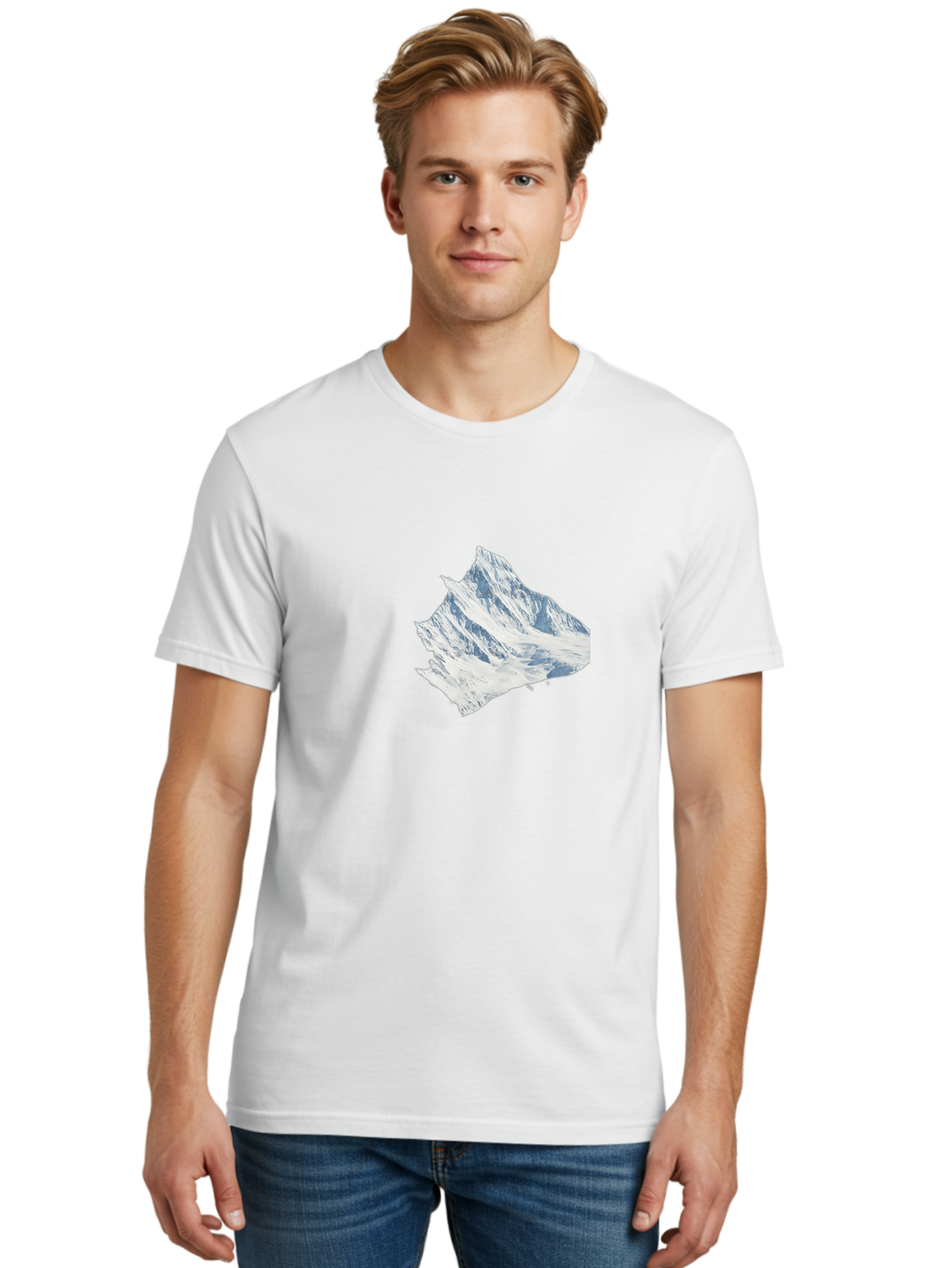 Snowy-Mountain-Peak Men'S Graphic Tee, 100% Cotton, Comfortable Casual Summer Wear, Machine Washable, Vintage Camera, Old Camera, Antique Camera, Black Camera, Classic Photography, Photography Equipment, Nostalgic Device, Film Camera, Bah153