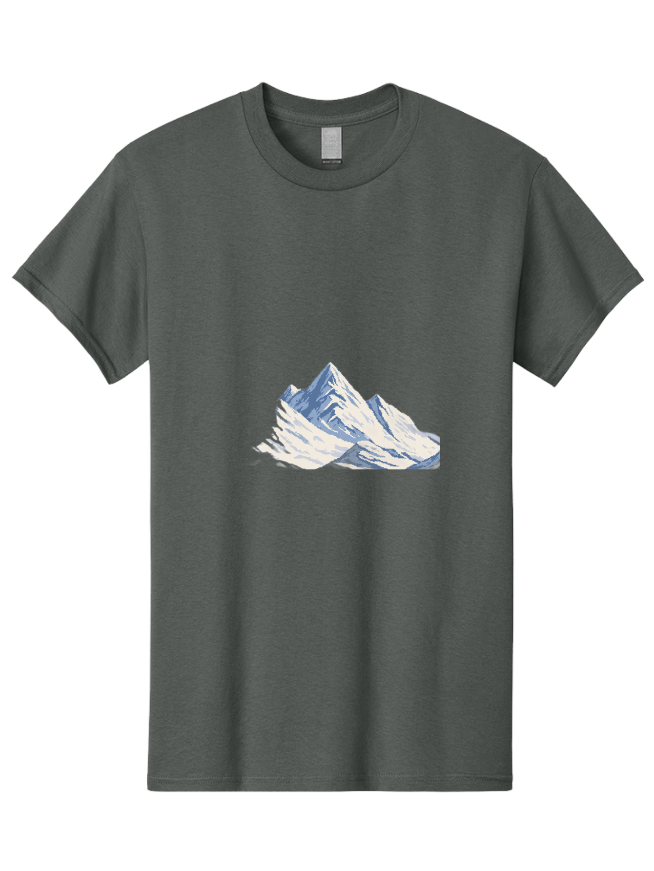 Snowy-Mountain-Peaks-1 Men'S Graphic Tee, 100% Cotton, Comfortable Casual Summer Wear, Machine Washable, Vintage Camera, Old Camera, Antique Camera, Black Camera, Classic Photography, Photography Equipment, Nostalgic Device, Film Camera, Bah154