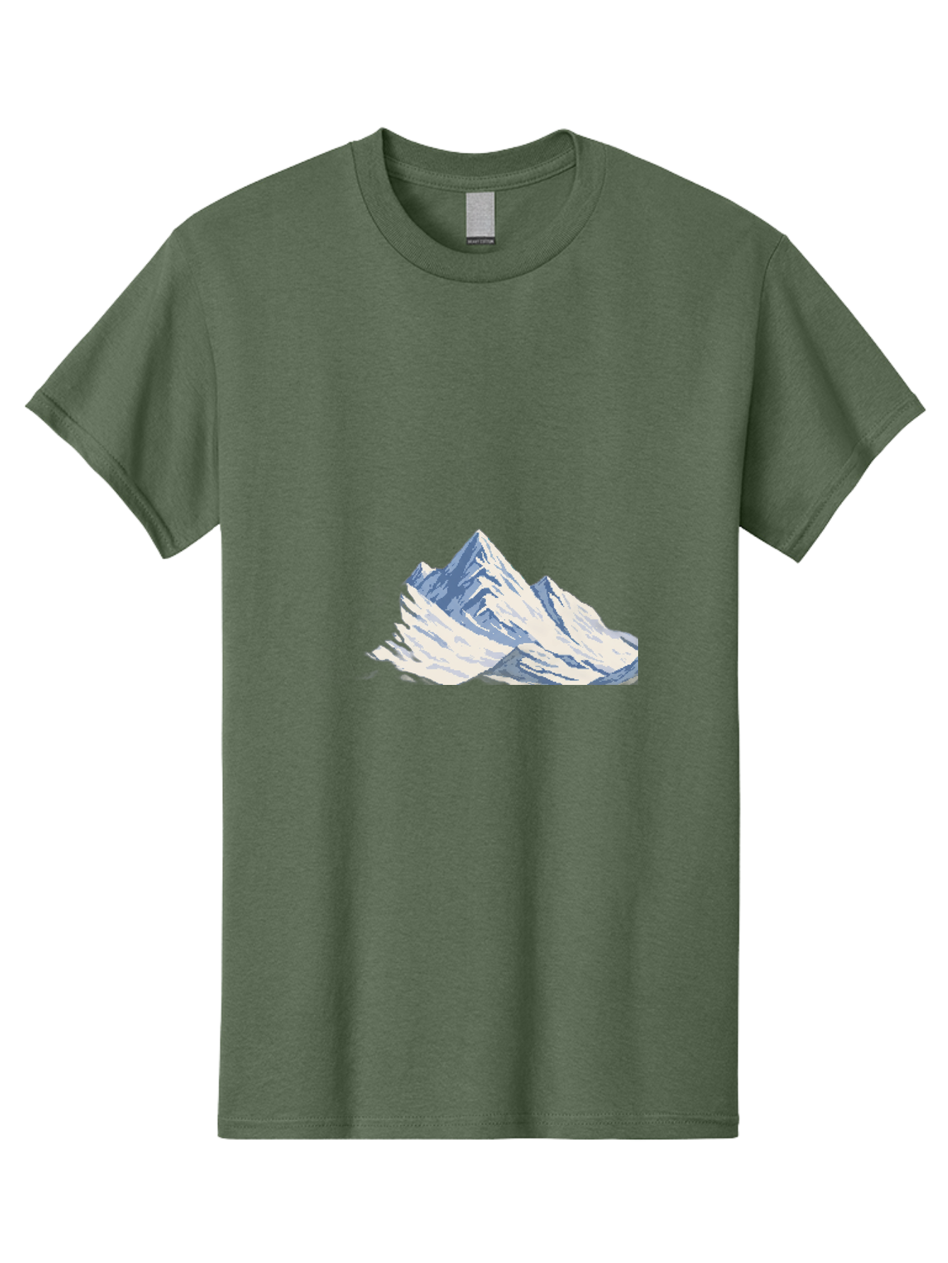 Snowy-Mountain-Peaks-1 Men'S Graphic Tee, 100% Cotton, Comfortable Casual Summer Wear, Machine Washable, Vintage Camera, Old Camera, Antique Camera, Black Camera, Classic Photography, Photography Equipment, Nostalgic Device, Film Camera, Bah154