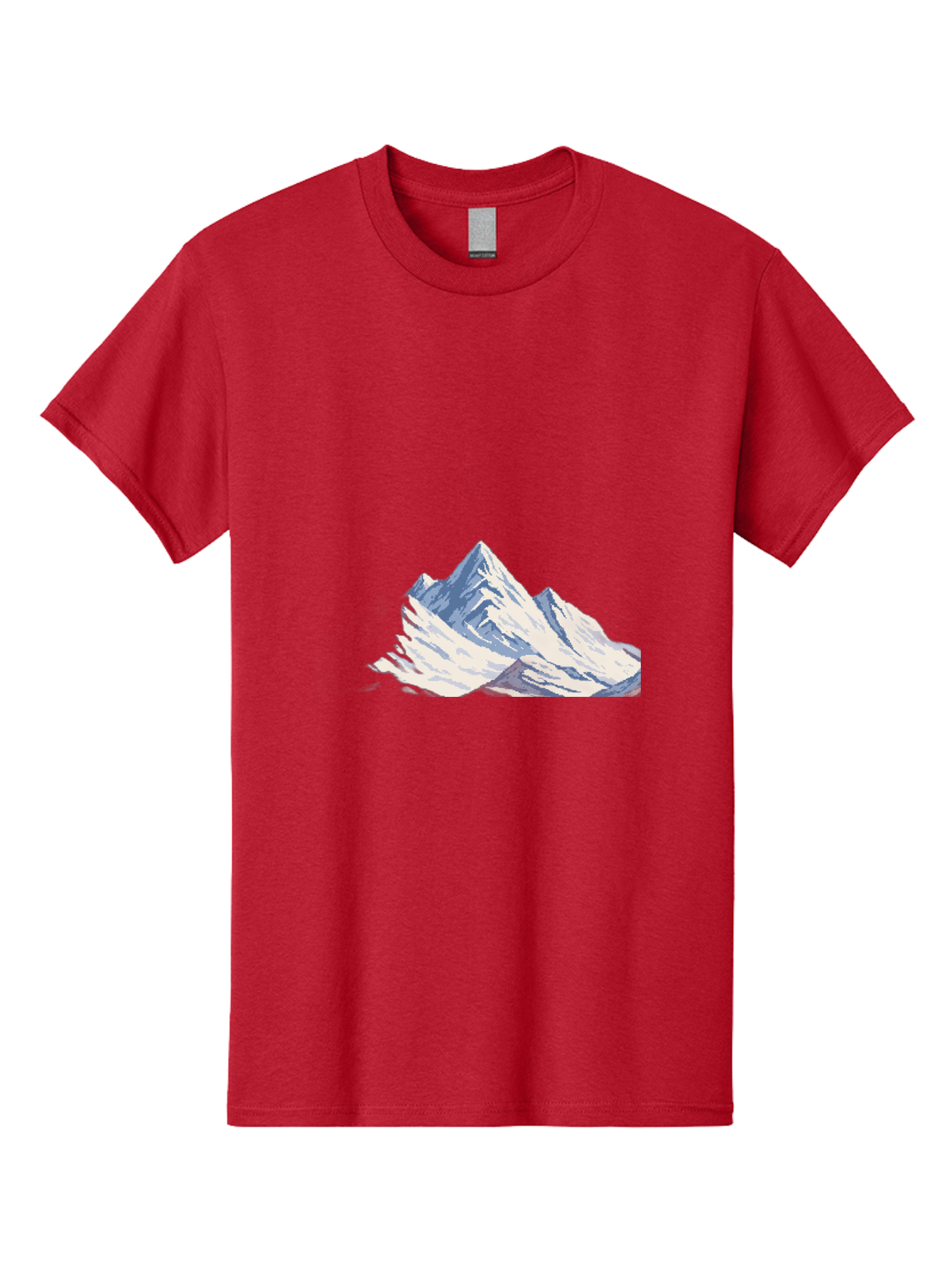 Snowy-Mountain-Peaks-1 Men'S Graphic Tee, 100% Cotton, Comfortable Casual Summer Wear, Machine Washable, Vintage Camera, Old Camera, Antique Camera, Black Camera, Classic Photography, Photography Equipment, Nostalgic Device, Film Camera, Bah154
