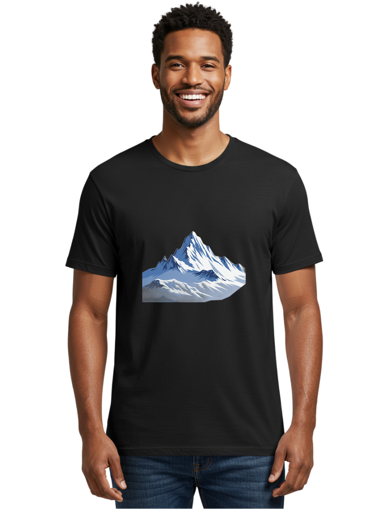 Snowy-Mountain-Peaks Men'S Graphic Tee, 100% Cotton, Comfortable Casual Summer Wear, Machine Washable, Vintage Camera, Old Camera, Antique Camera, Black Camera, Classic Photography, Photography Equipment, Nostalgic Device, Film Camera, Bah155