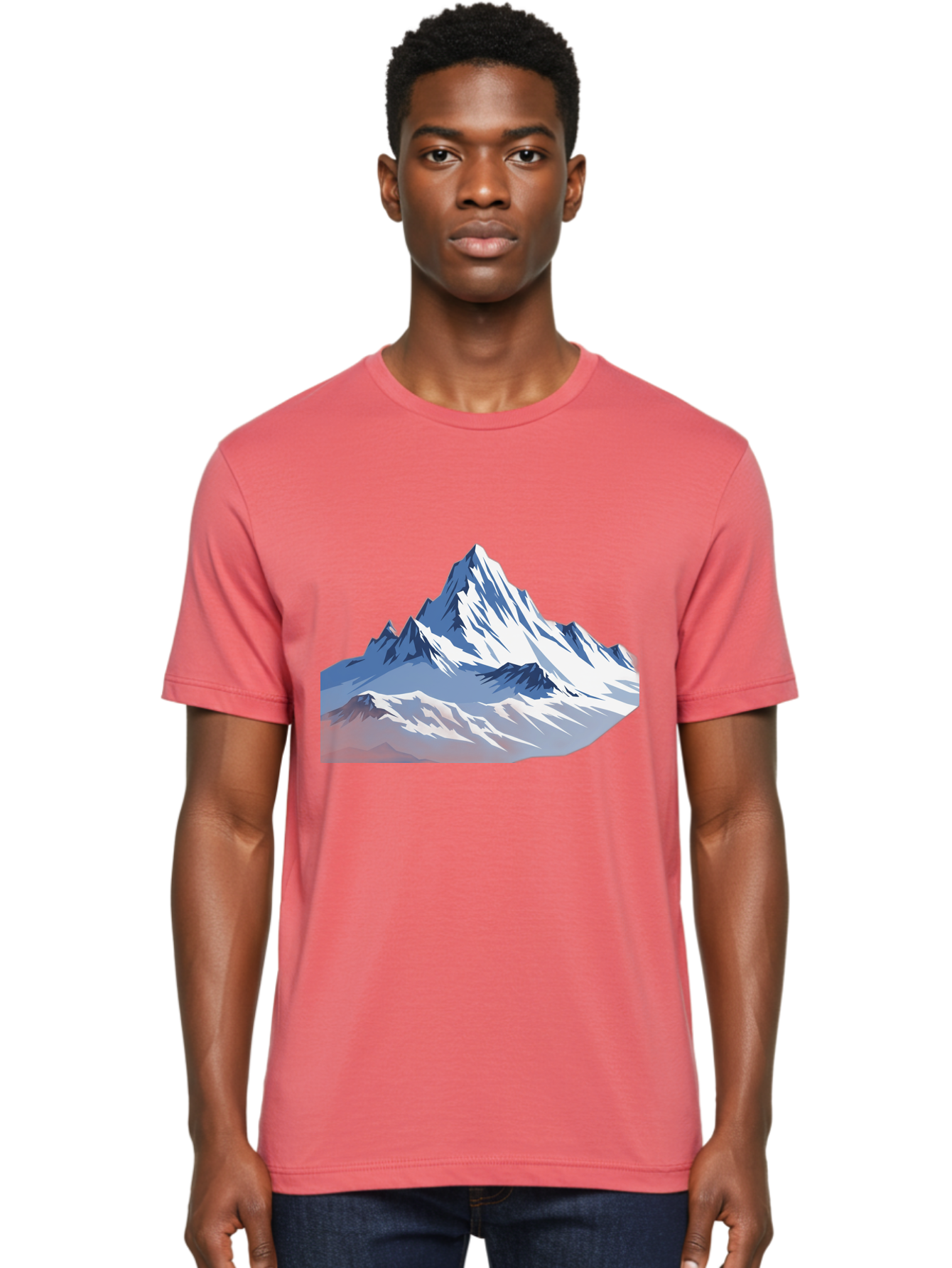 Snowy-Mountain-Peaks Men'S Graphic Tee, 100% Cotton, Comfortable Casual Summer Wear, Machine Washable, Vintage Camera, Old Camera, Antique Camera, Black Camera, Classic Photography, Photography Equipment, Nostalgic Device, Film Camera, Bah155