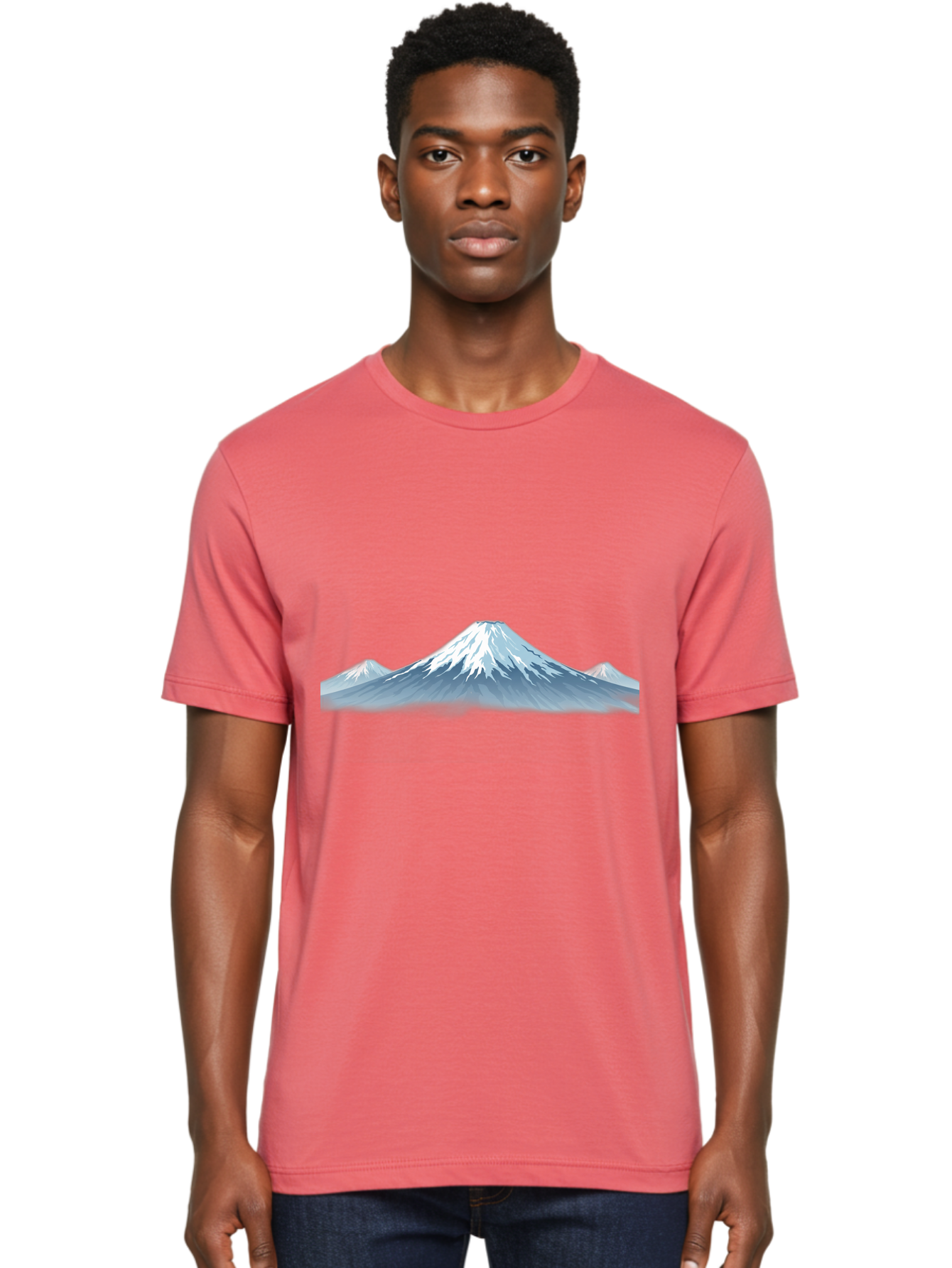 Snowy-Mountain-Range Men'S Graphic Tee, 100% Cotton, Comfortable Casual Summer Wear, Machine Washable, Vintage Camera, Old Camera, Antique Camera, Black Camera, Classic Photography, Photography Equipment, Nostalgic Device, Film Camera, Bah156