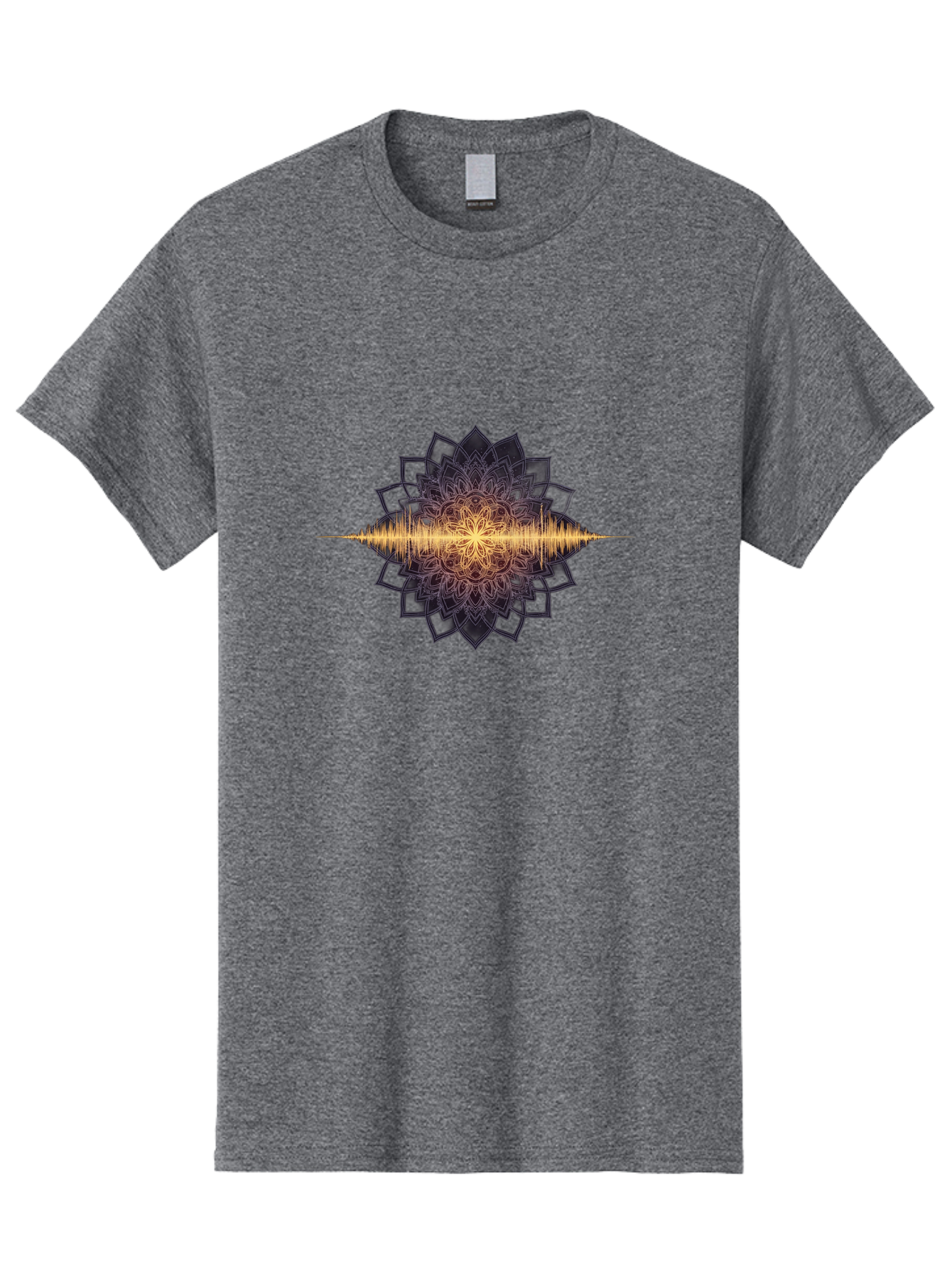 Sound-Wave-Mandala Men'S Graphic Tee, 100% Cotton, Comfortable Casual Summer Wear, Machine Washable, Vintage Camera, Old Camera, Antique Camera, Black Camera, Classic Photography, Photography Equipment, Nostalgic Device, Film Camera, Bah163